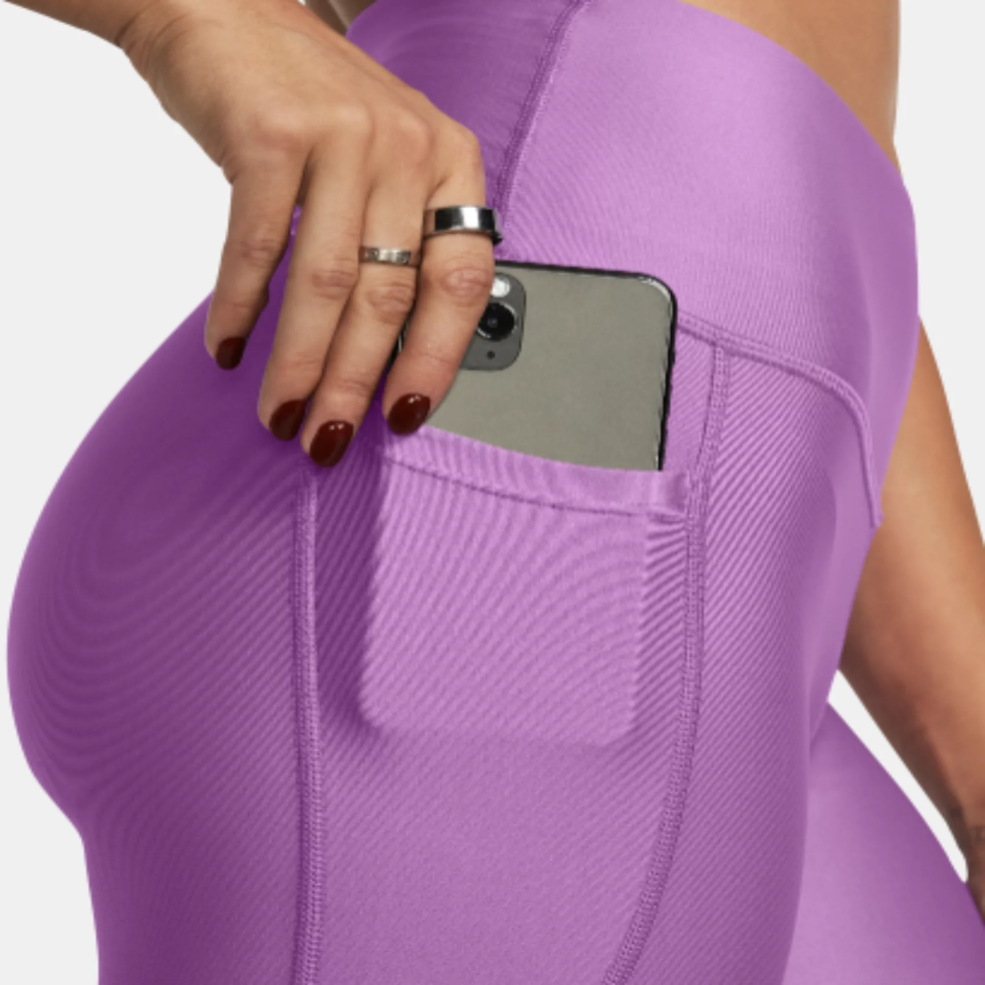 NMWomen's Under Armour HeatGear® No-Slip Waistband Ankle Leggings