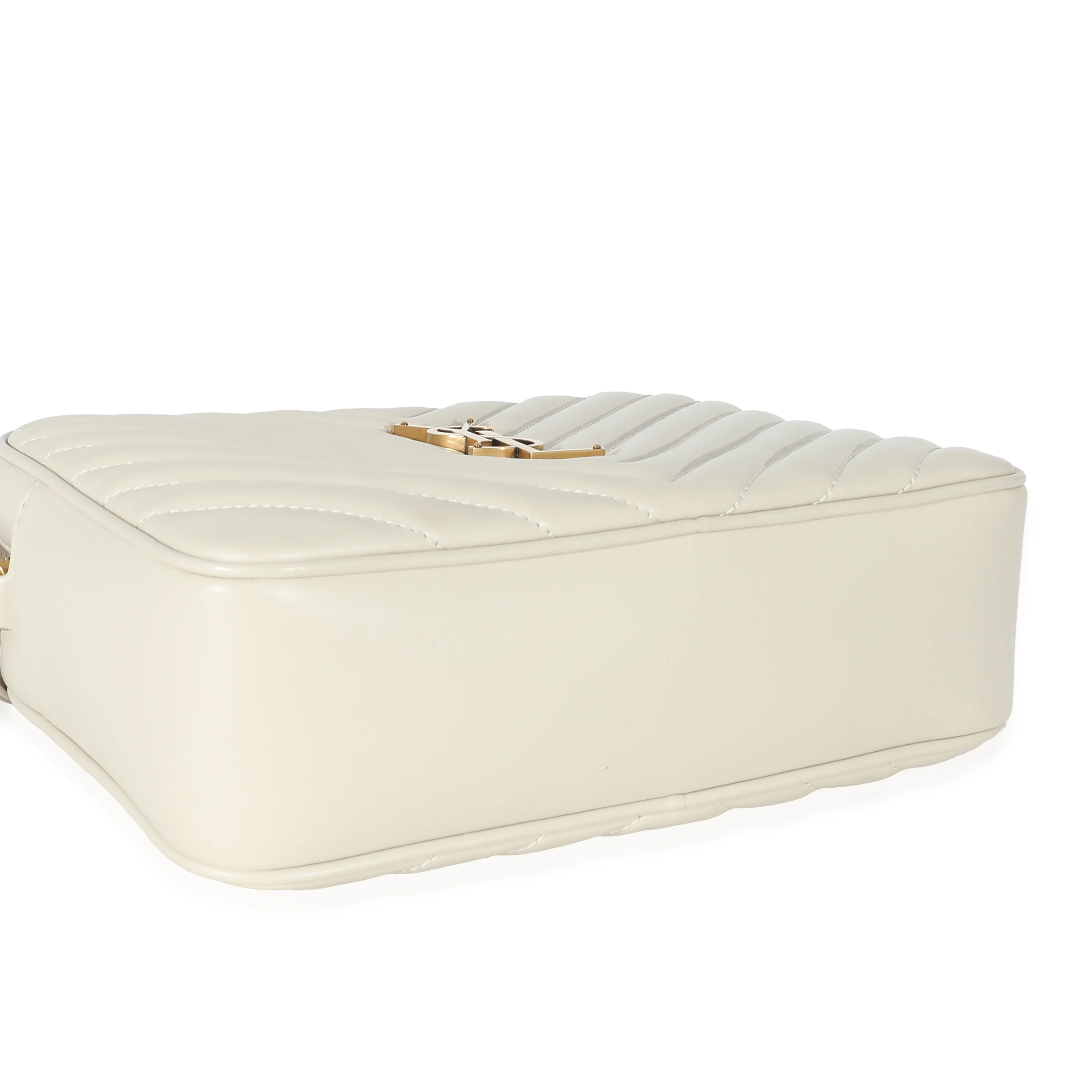 NMSaint Laurent Crema Soft Chevron Quilted Leather Lou Camera Bag