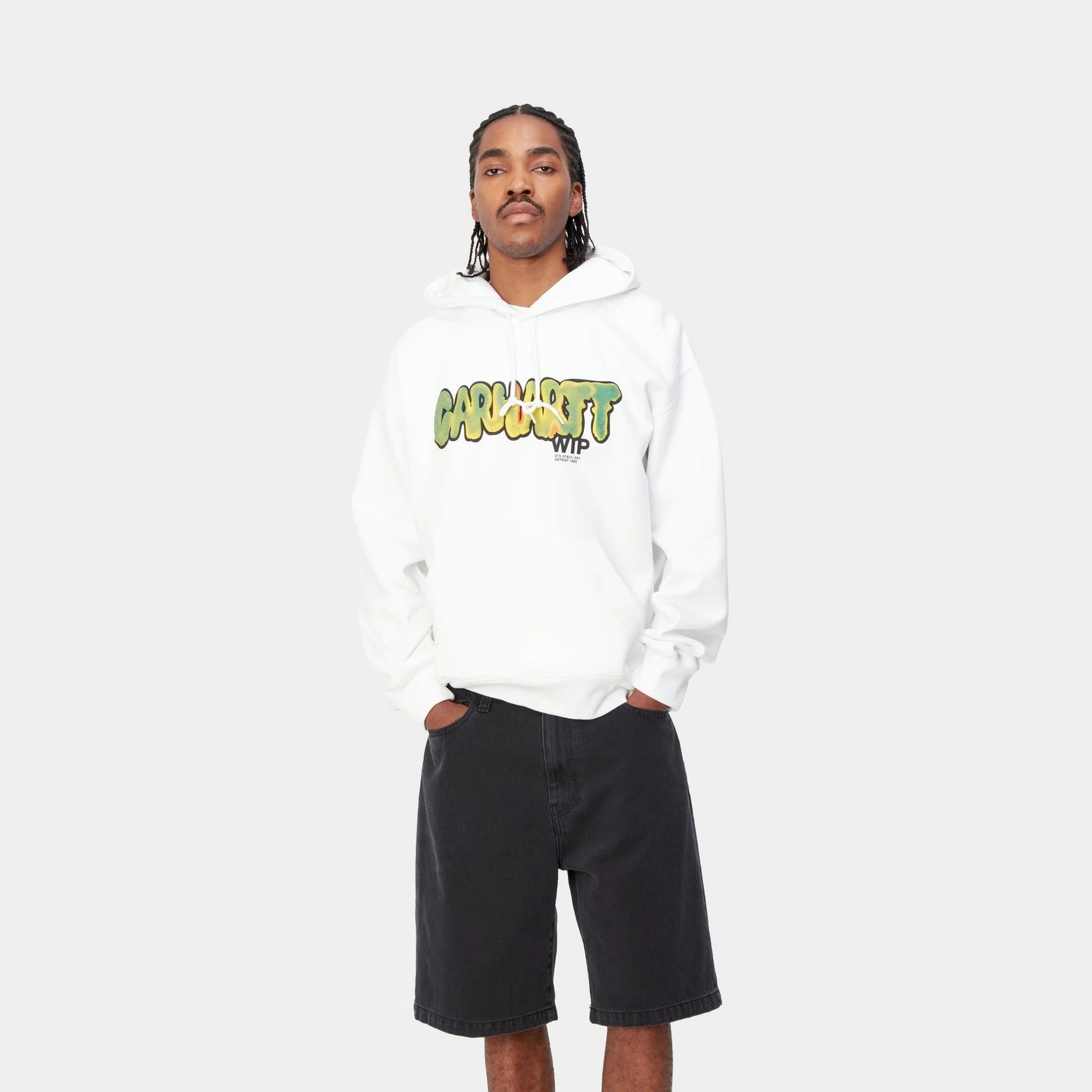 NMHooded Drip Sweatshirt | White