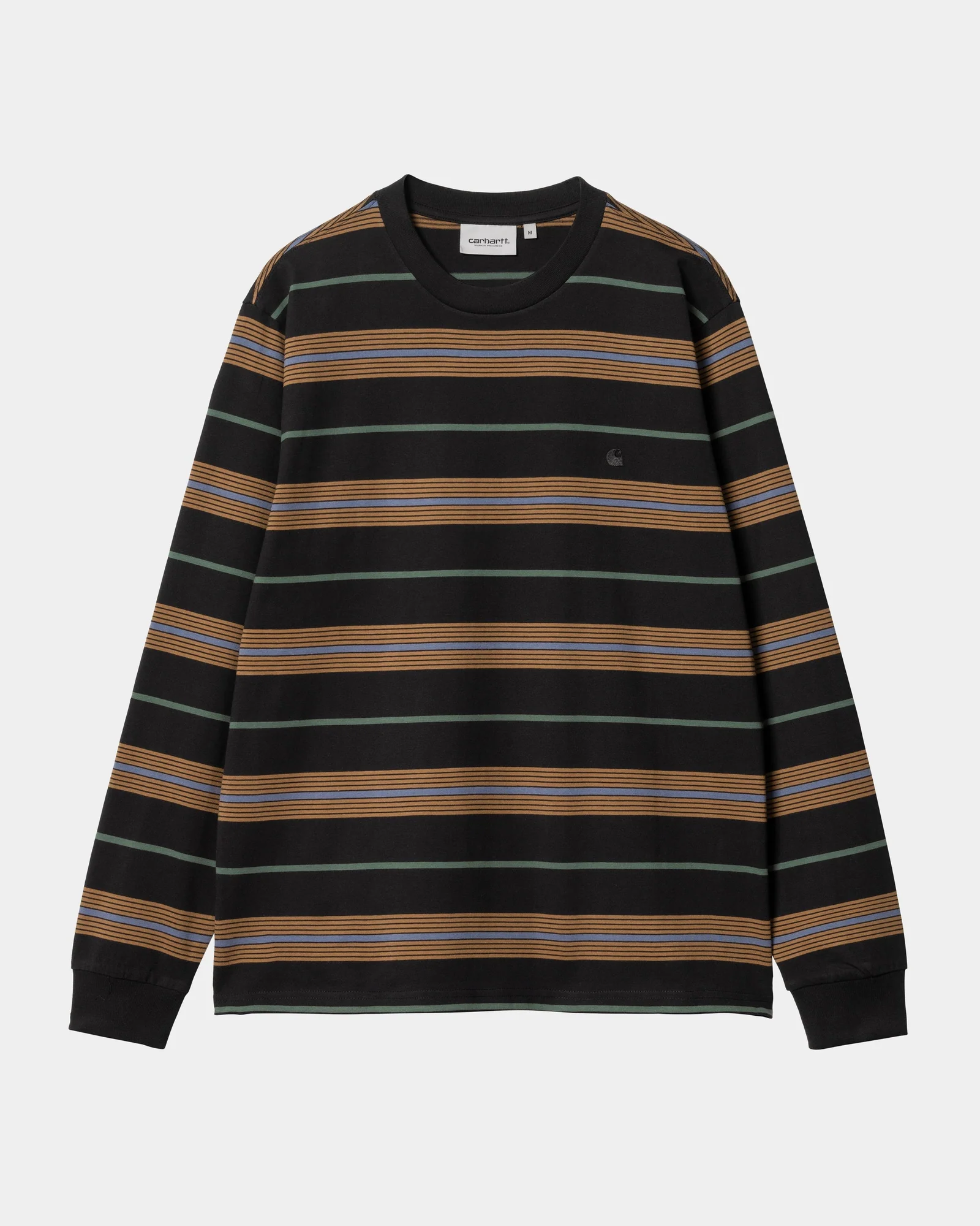 NMHaynes Stripe Long Sleeve T-Shirt |  Black