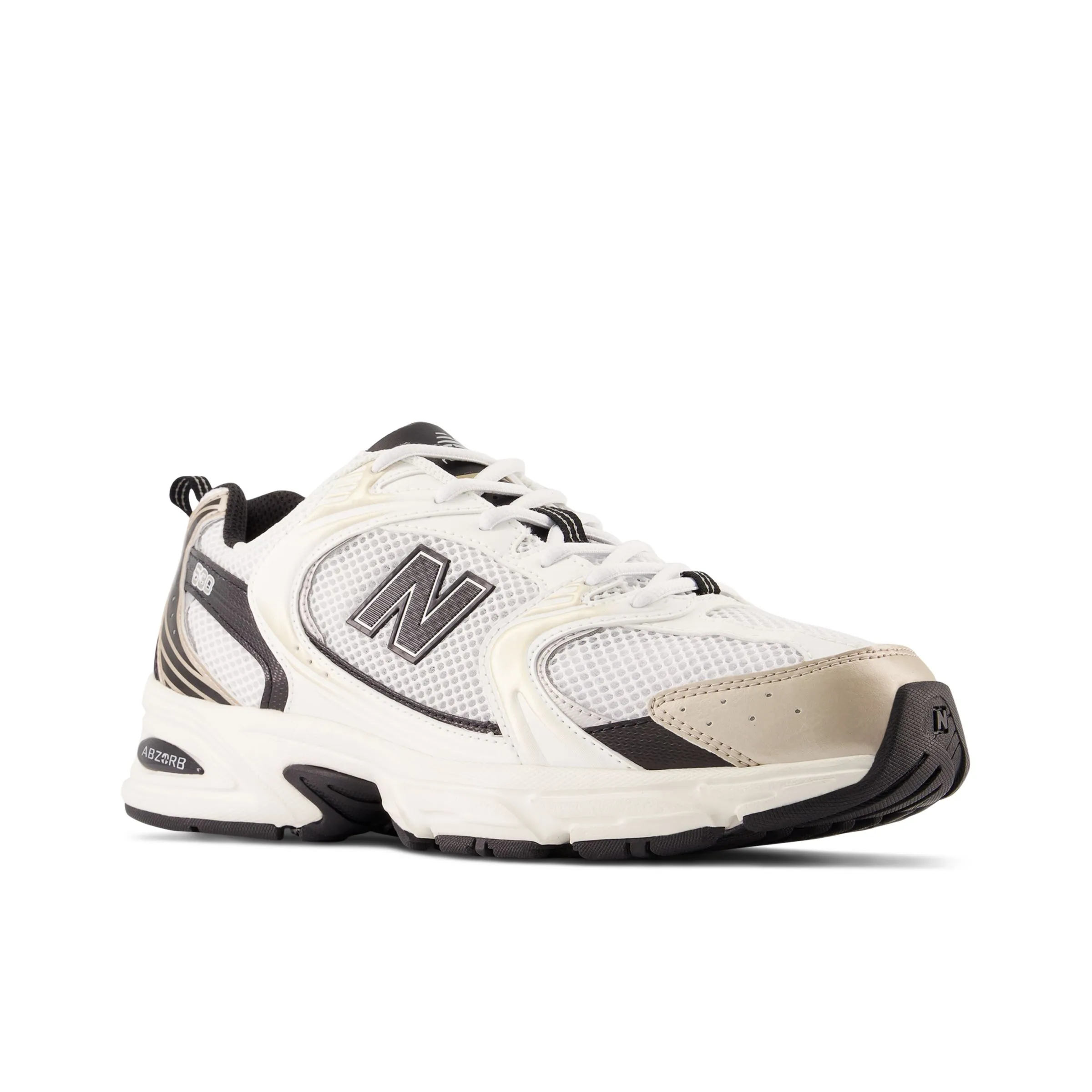 NM530 - White with Light Gold Metallic and Black