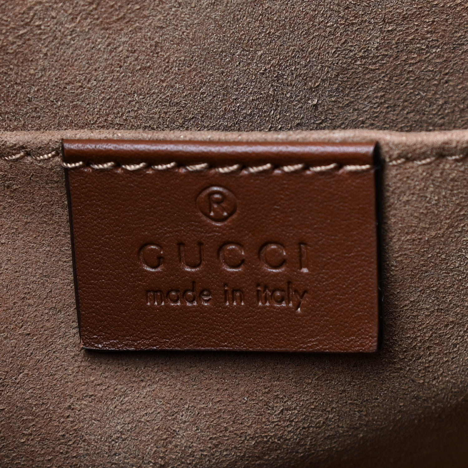 NMGG Supreme Monogram Calfskin Small Padlock Tote Beige Ebony Tuscany