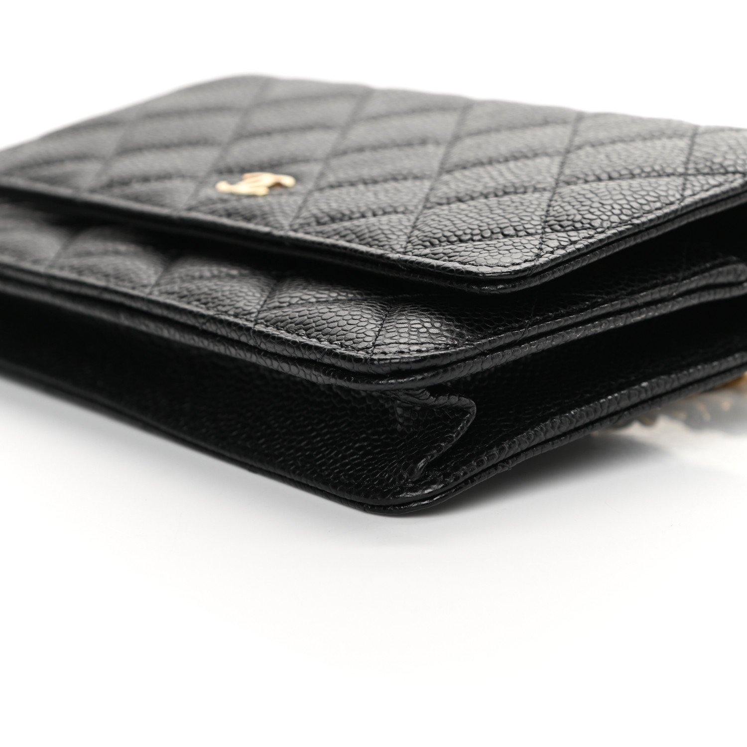 NMCaviar Quilted Wallet On Chain WOC Black