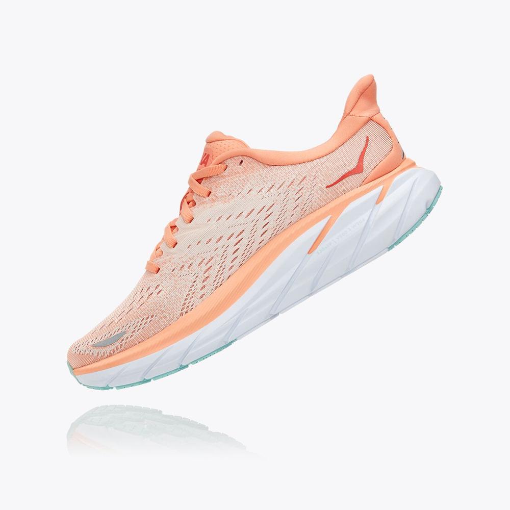 NMWomen's Clifton 8 - Cantaloupe / Silver Peony