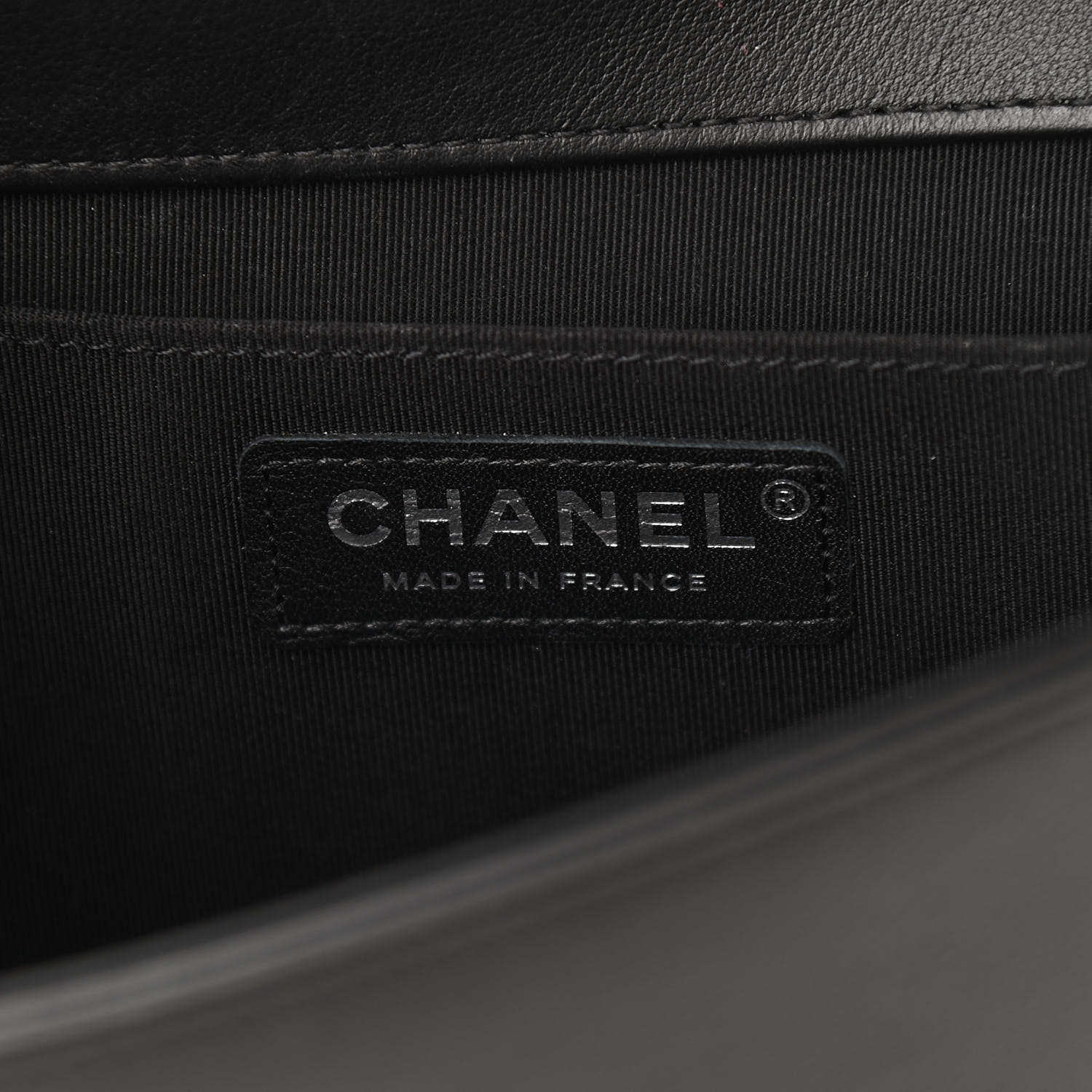 NMCalfskin Quilted Boy Clutch With Removable Chain So Black