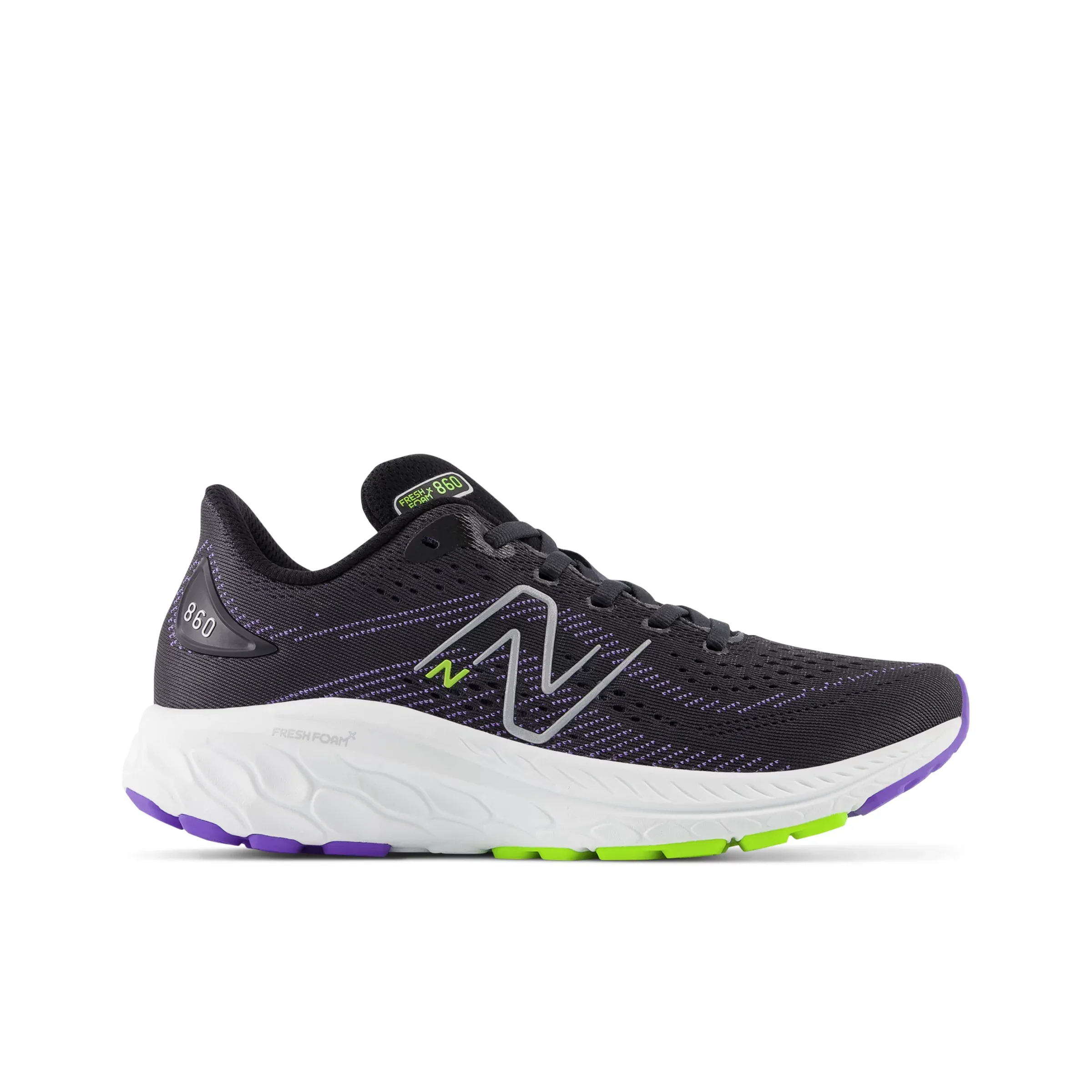 NMFresh Foam X 860v13 - Black with Electric Indigo and Thirty Watt