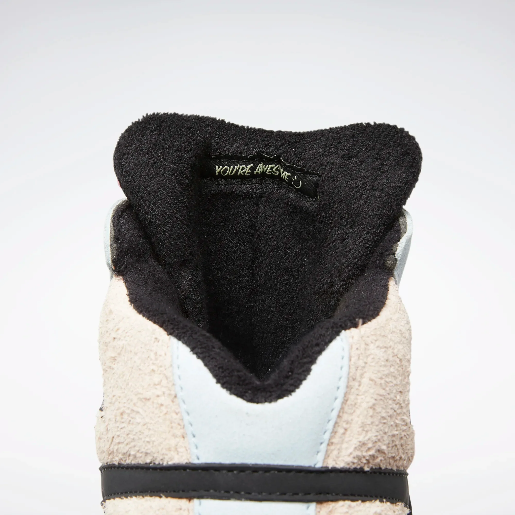 NMReebok Men's Smiley Shaq Attaq Shoes - Core Black / Dreamy Blue / Stinger Yellow