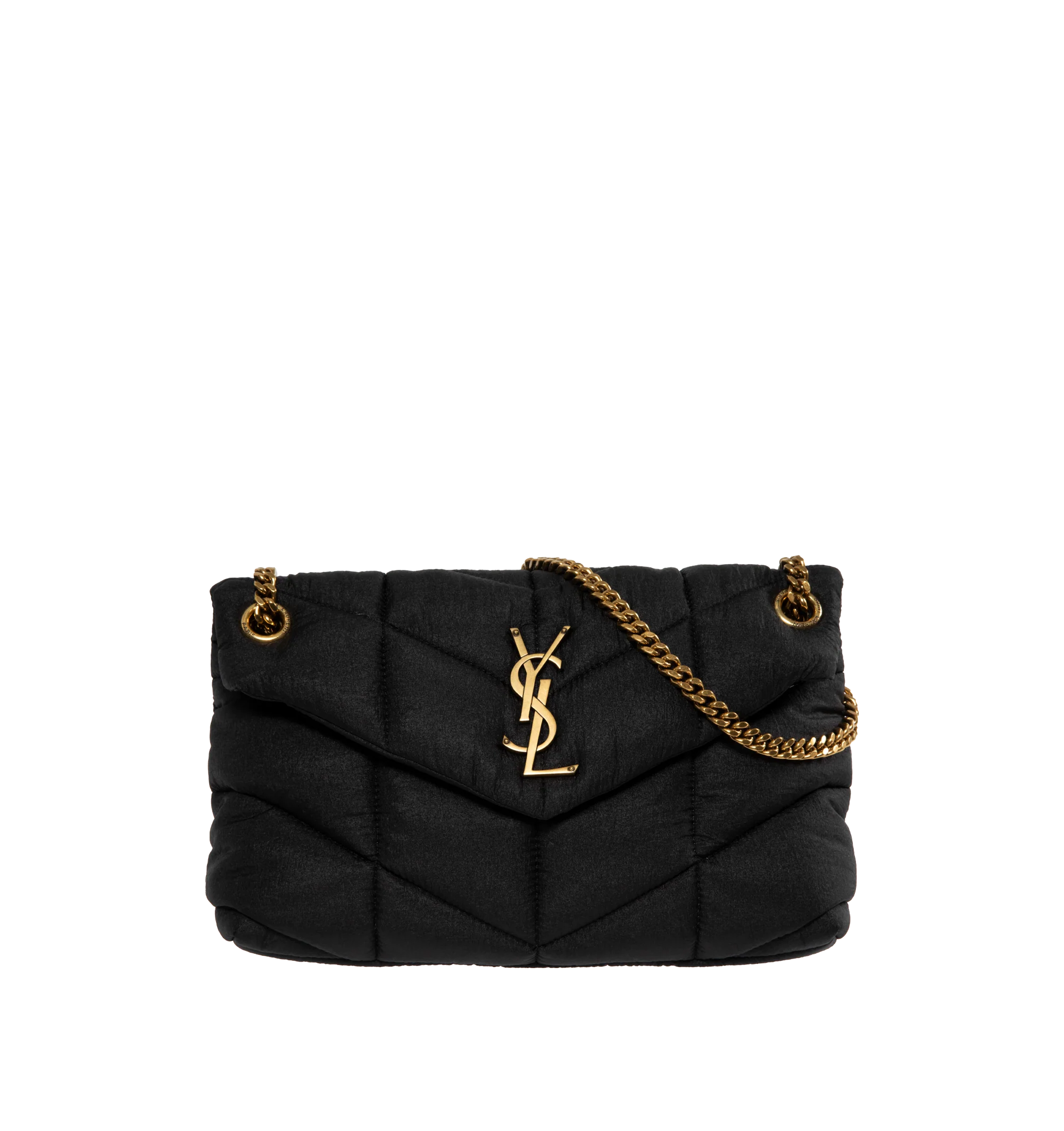 NMPUFFER SMALL NYLON AND LEATHER BAG