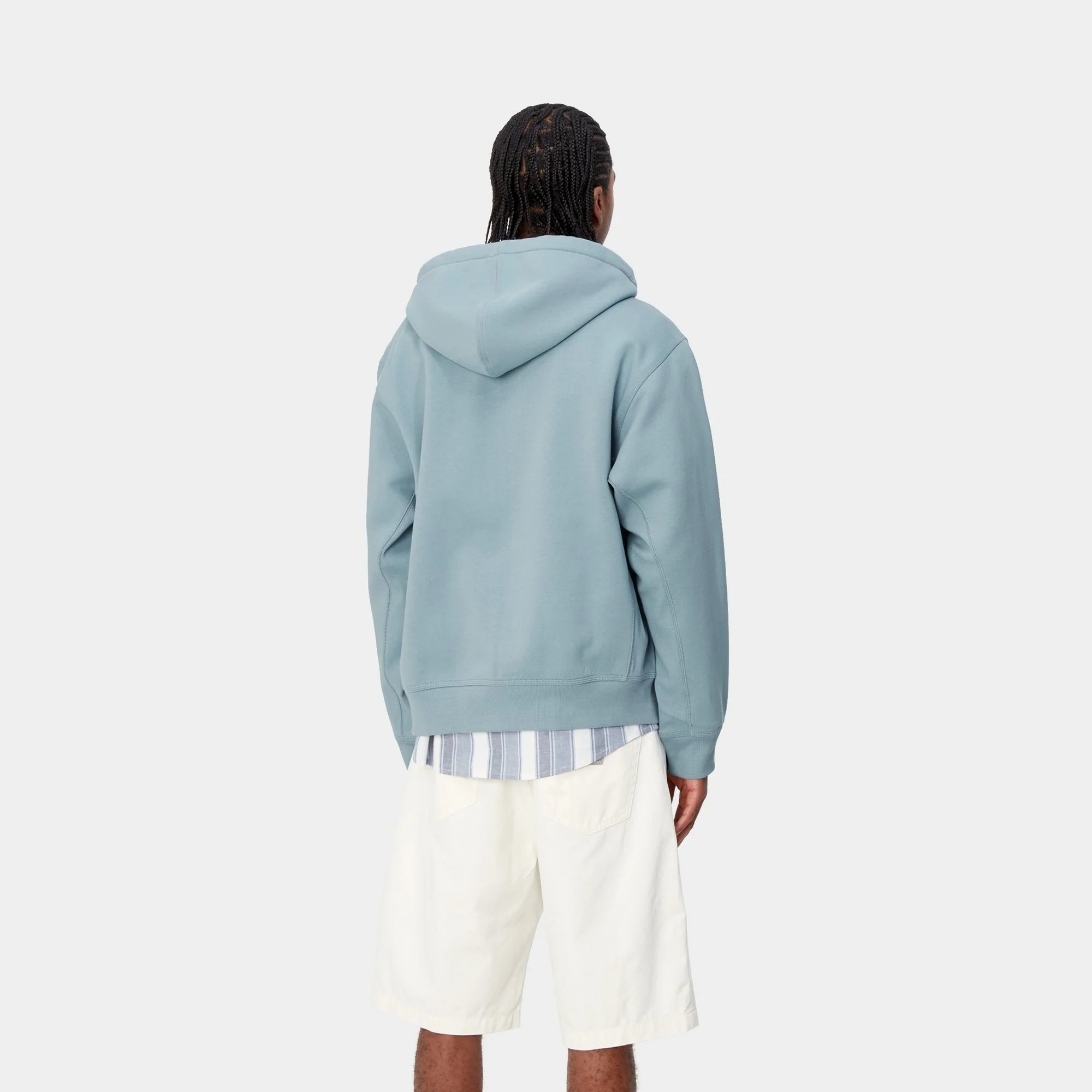 NMHooded American Script Jacket | Frosted Blue
