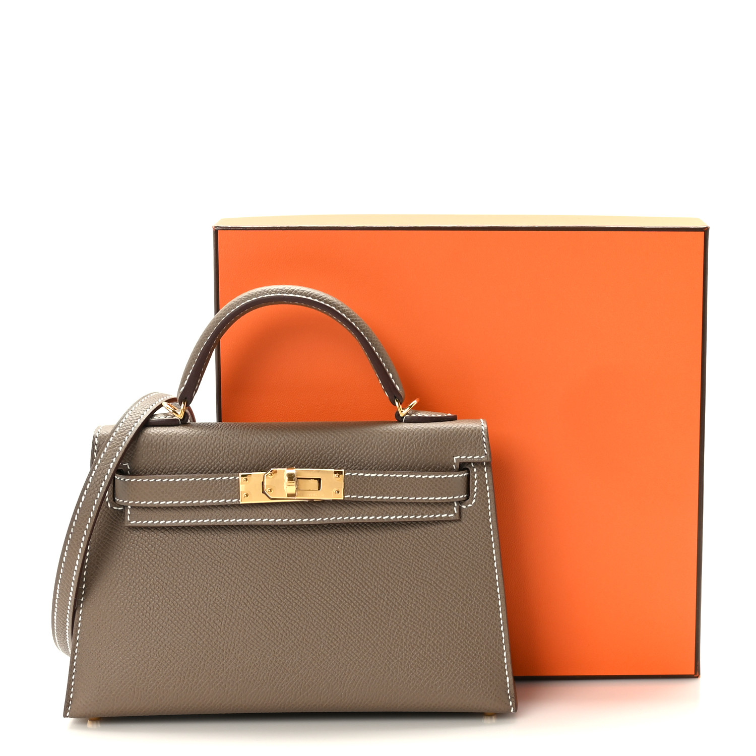 NMEpsom Mini Kelly Sellier 20 Etoupe