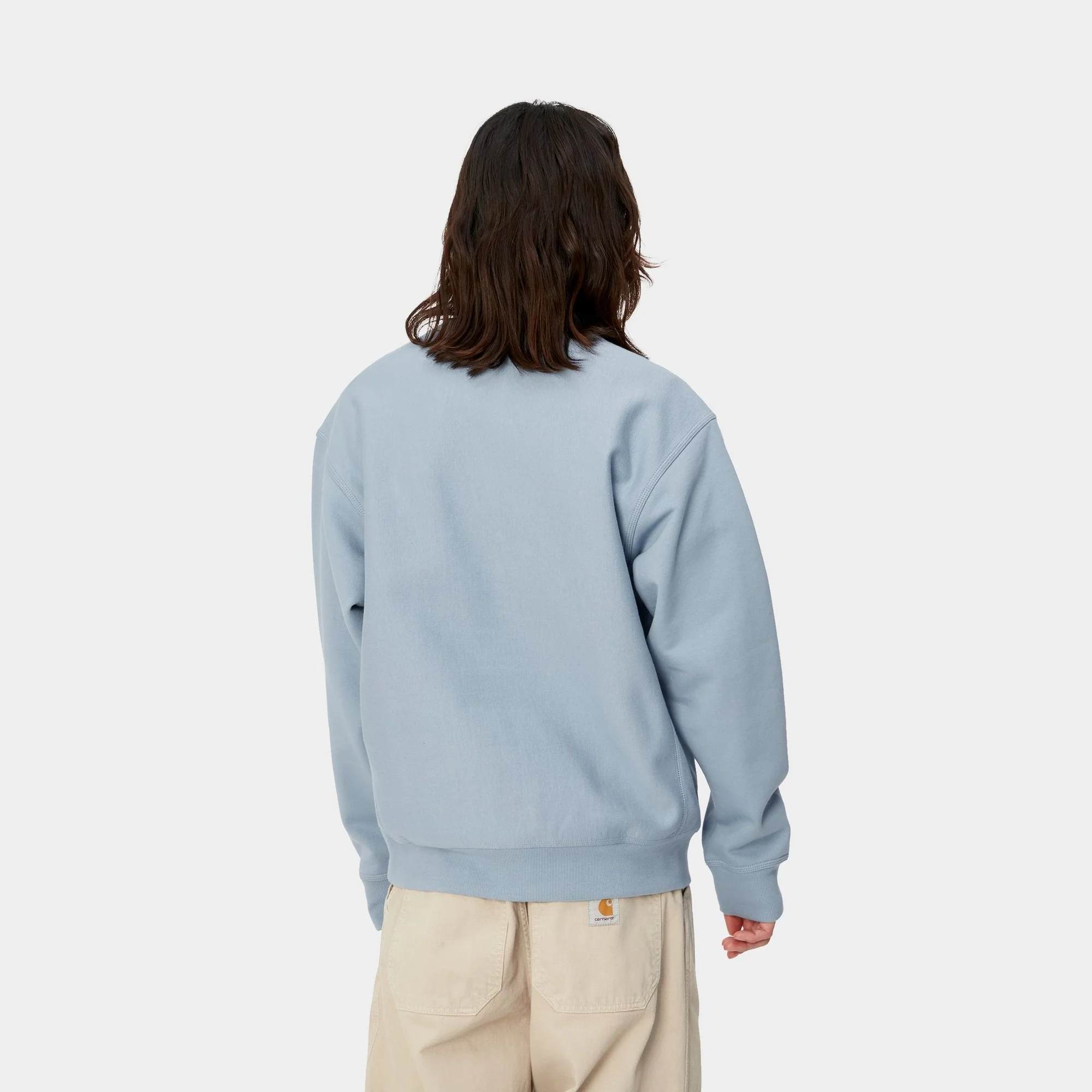 NMAmerican Script Sweatshirt | Frosted Blue