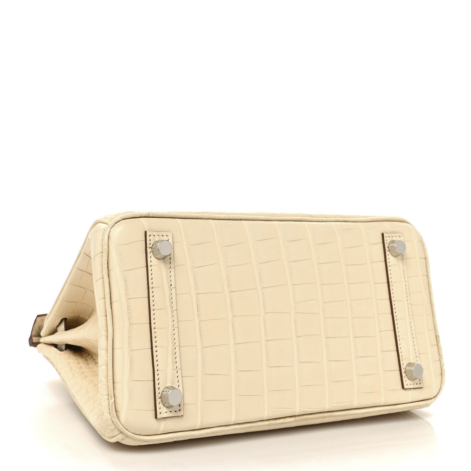 NMMatte Alligator Birkin 25 Vanille