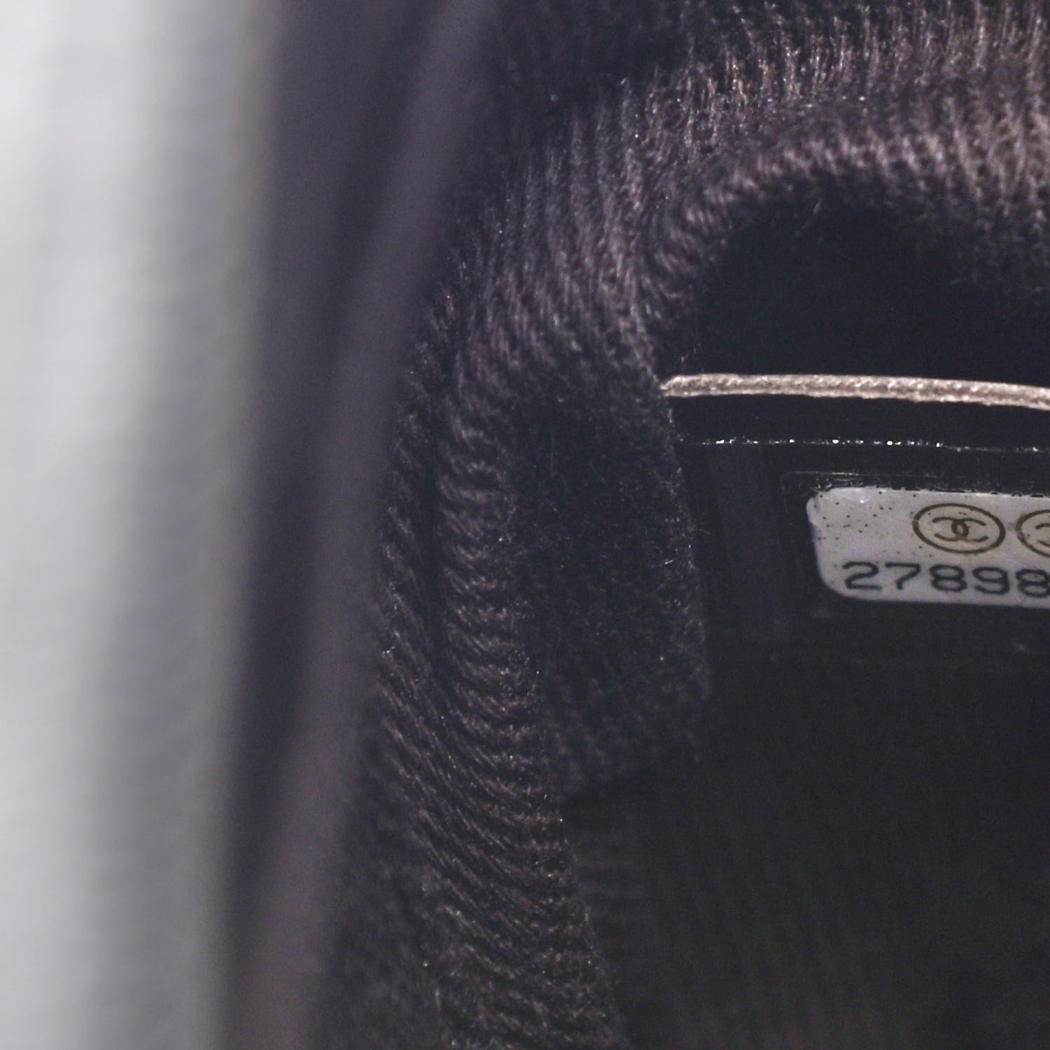 NMCaviar Chevron Quilted Small Coco Handle Flap Dark Grey