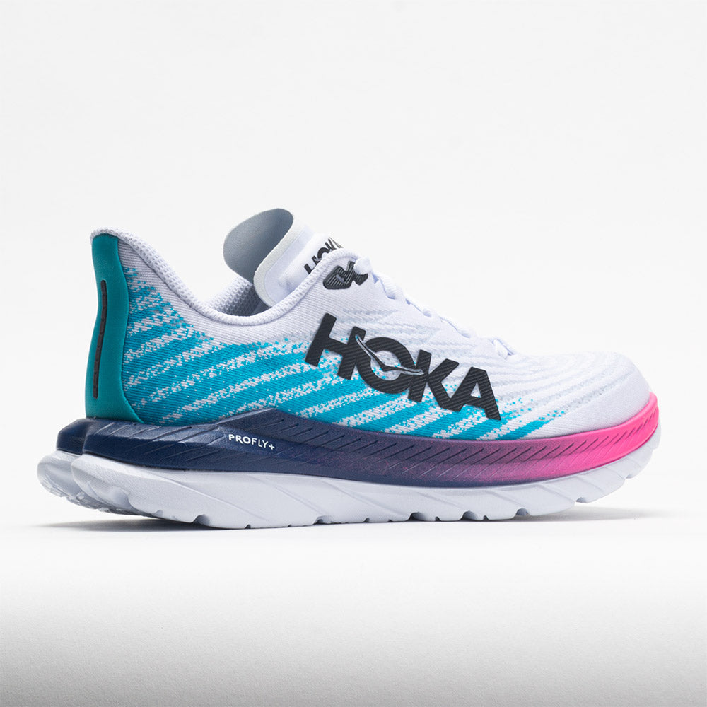 NMHOKA Mach 5 Women's White/Scuba Blue