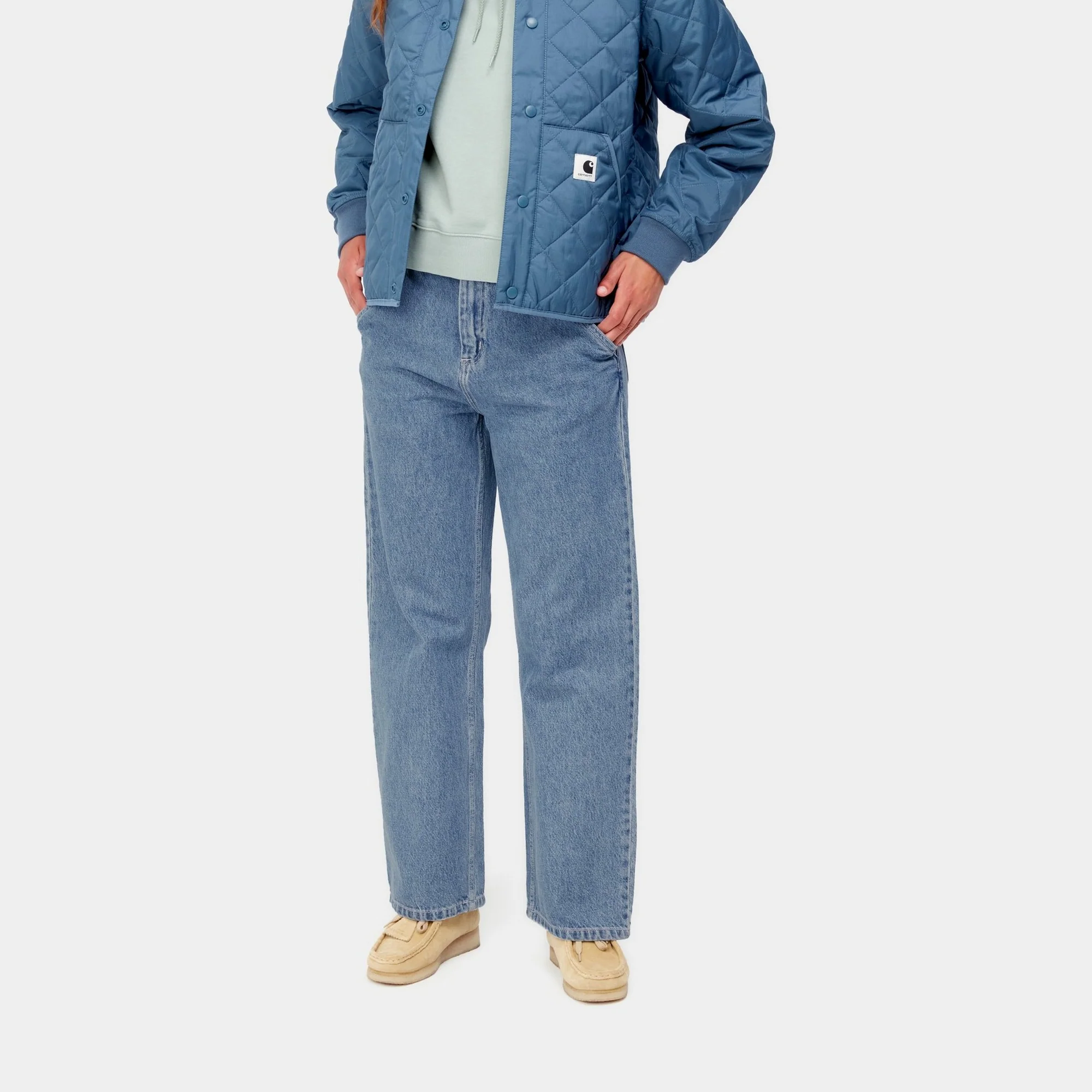 NMWomen's Simple Pant - Denim | Blue (heavy stone wash)