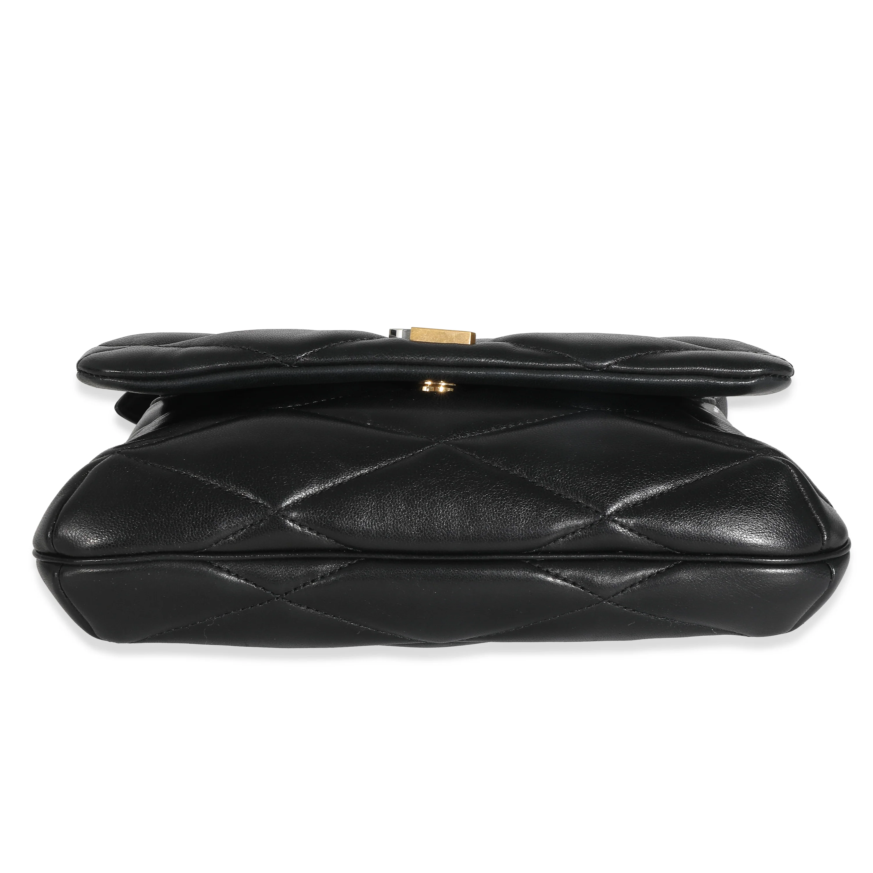 NMSaint Laurent Black Quilted Lambskin Le 57 Hobo