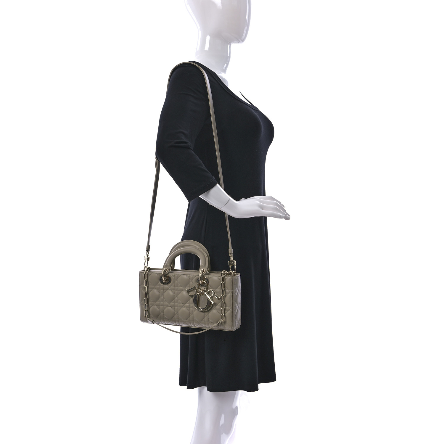 NMLambskin Cannage Medium Lady D-Joy Sand