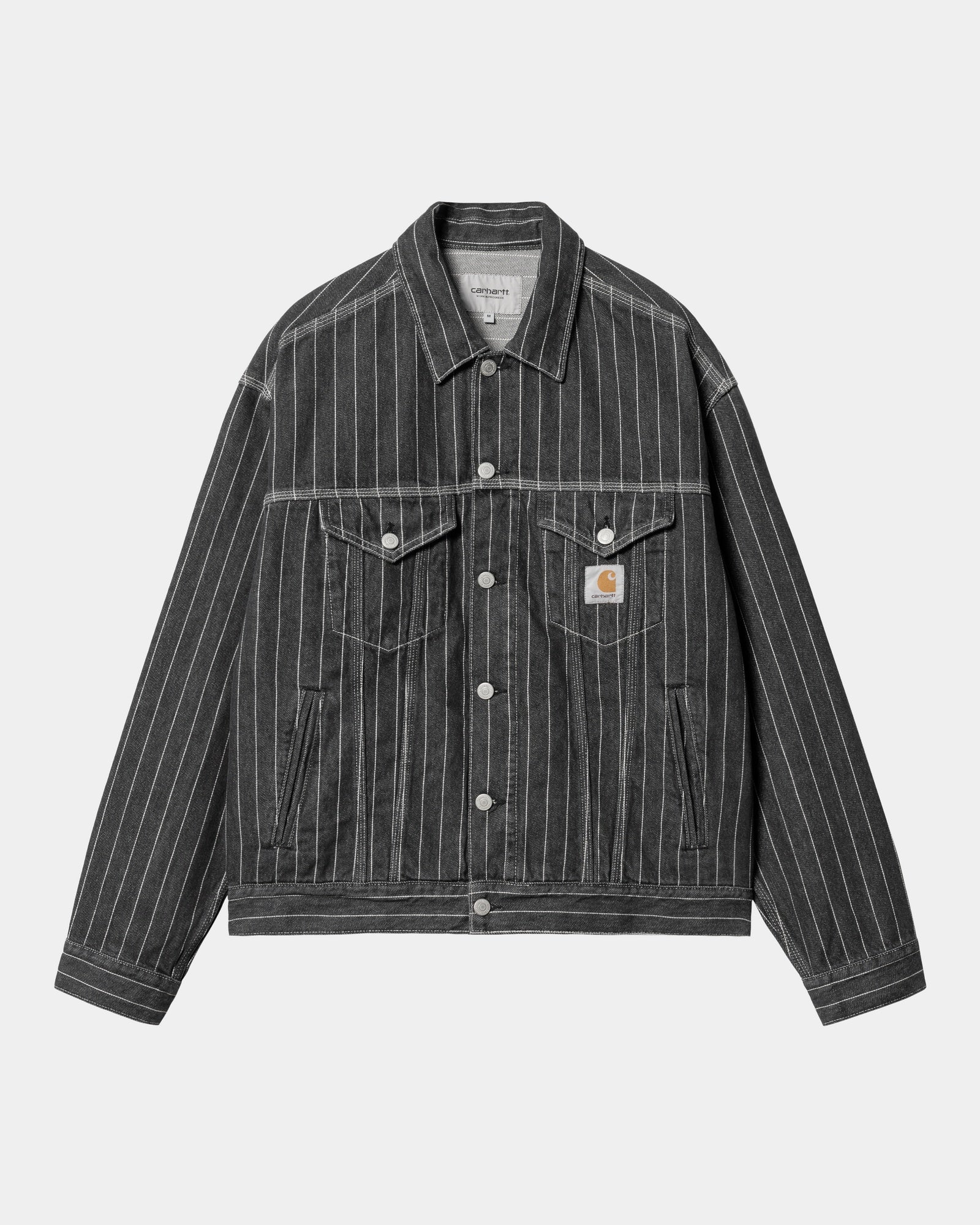 NMOrlean Stripe Jacket | Black / White (stone washed)