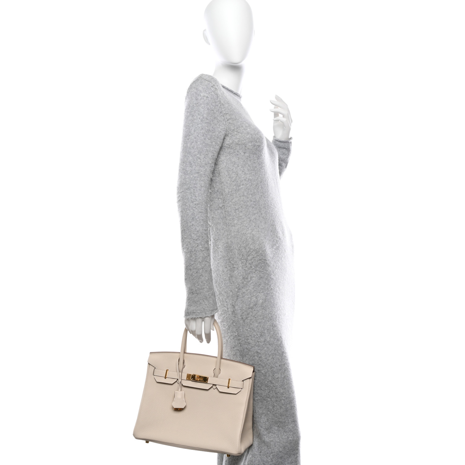 NMTogo Birkin 30 Craie锛�Golden Lock锛�