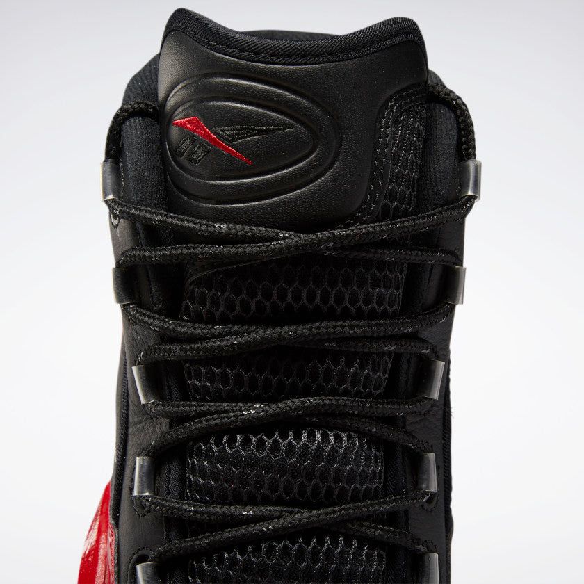 NMReebok Men's Question Mid Basketball Shoes - Black / Vector Red