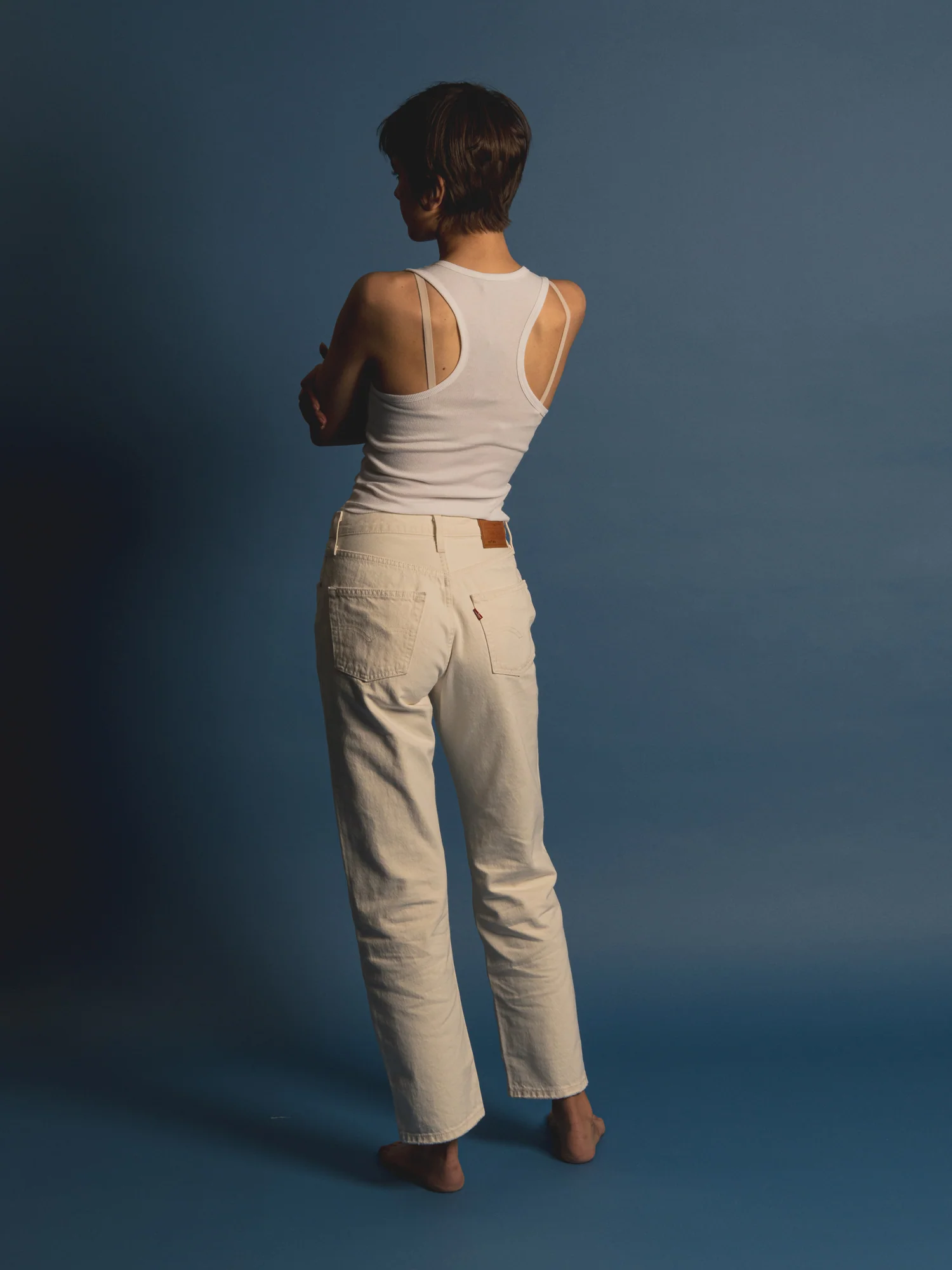 NMLEVIS 501 90's JEANS - ECRU