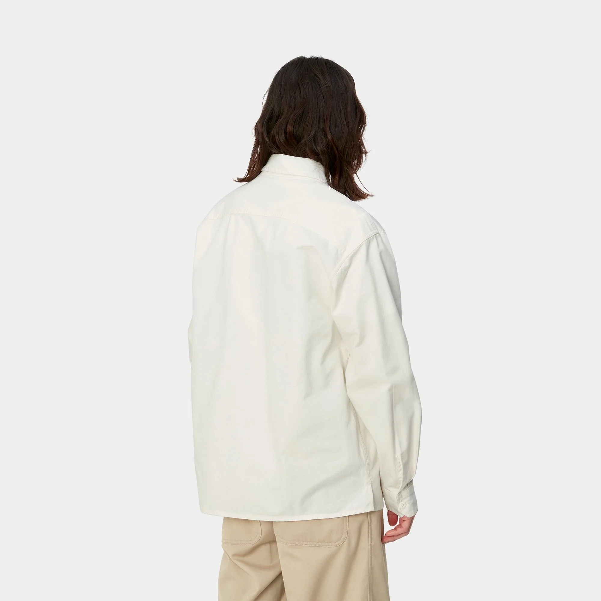 NMReno Shirt Jacket | Off-White (garment dyed)