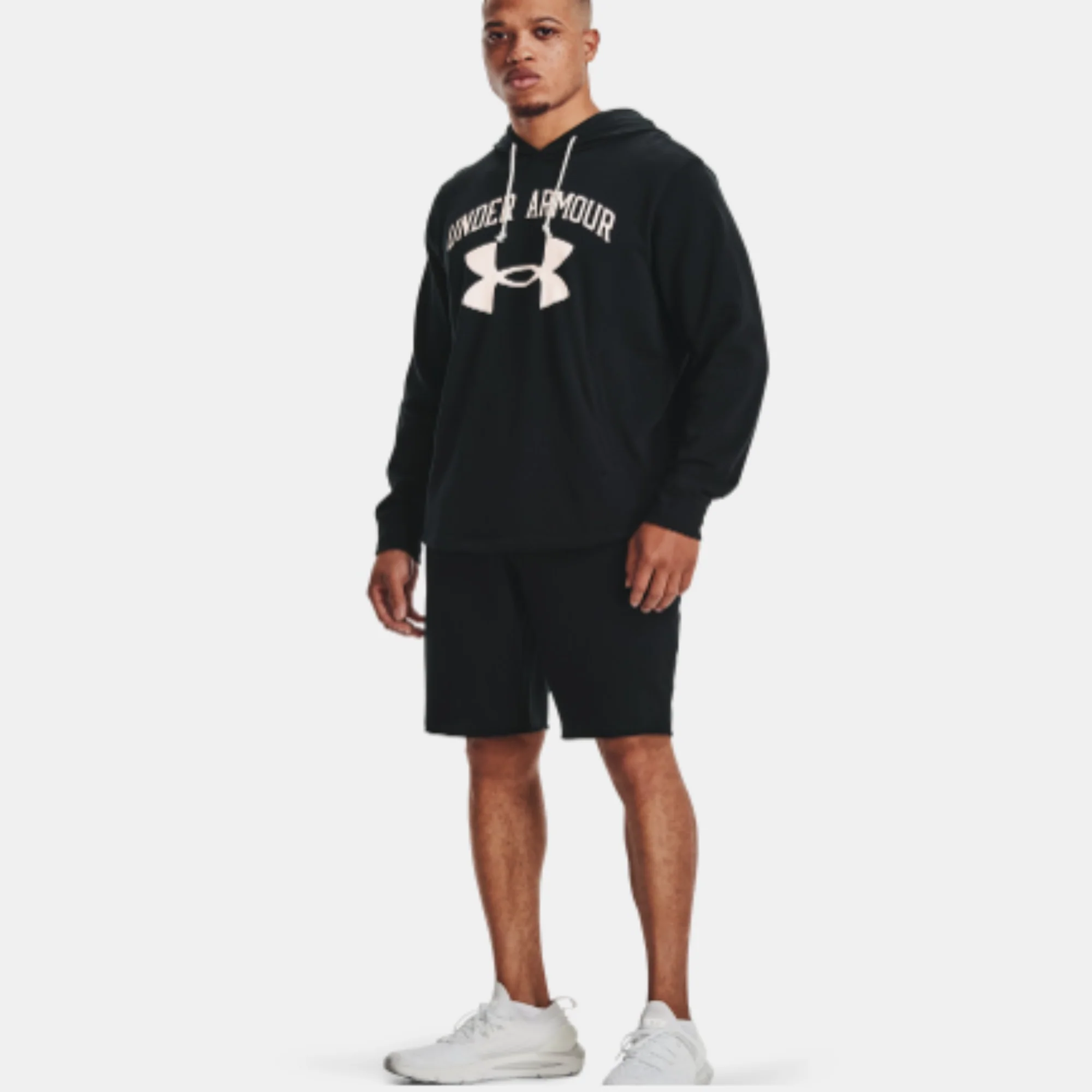 NMMen's Under Armour Rival Terry Shorts (Black /Onyx White)