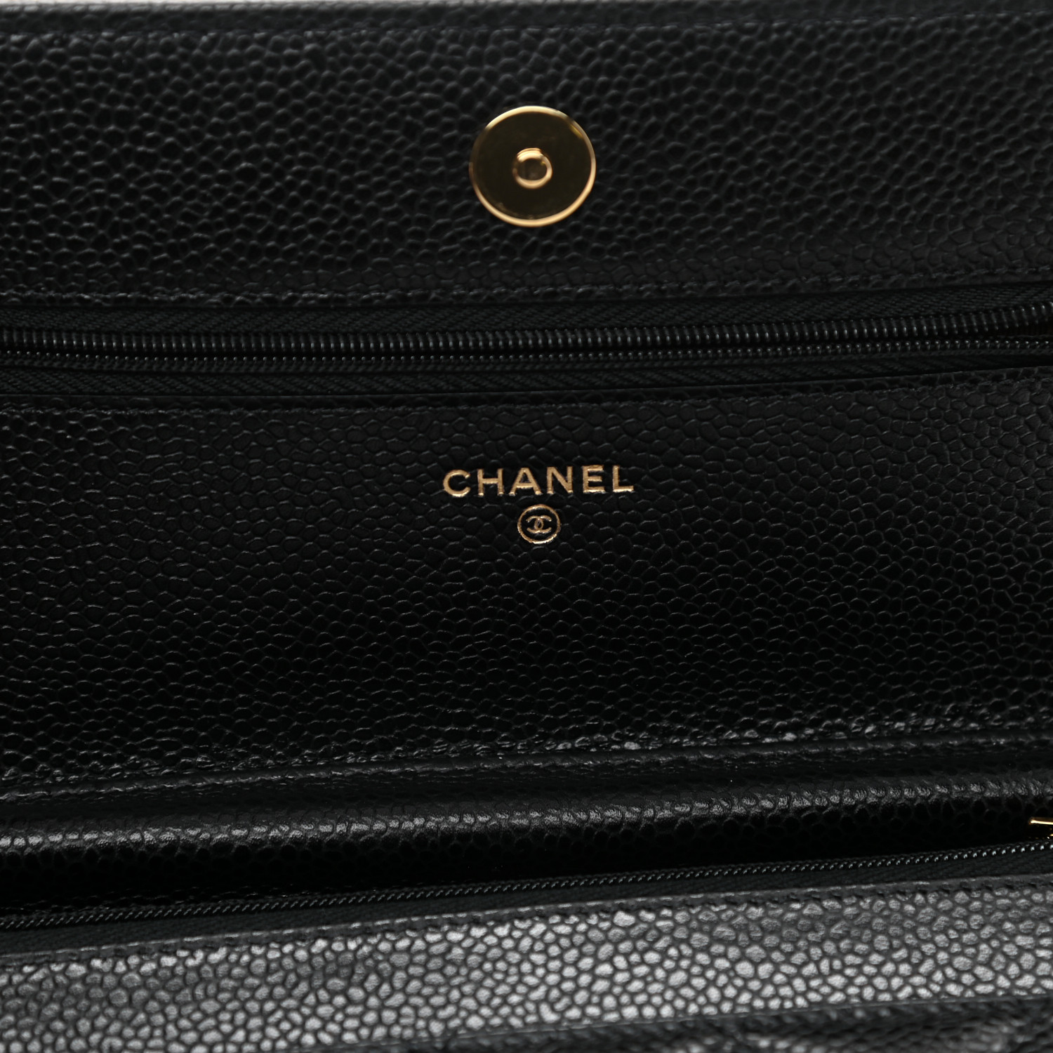 NMCaviar Quilted Wallet On Chain WOC Black