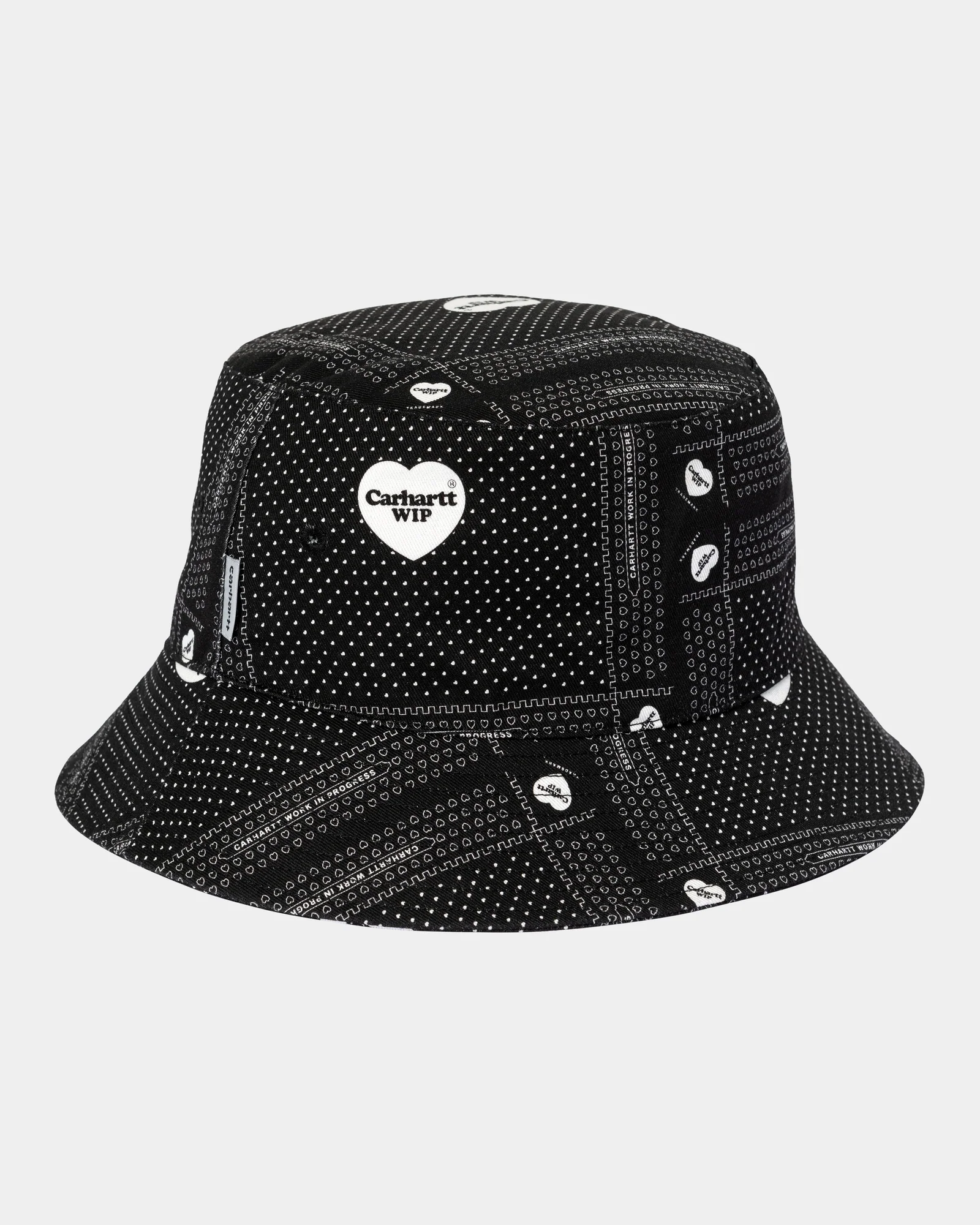 NMGraphic Bucket Hat | Black Heart Bandana Print