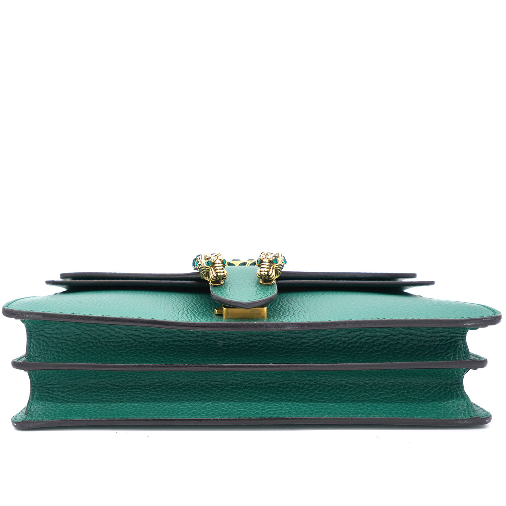 NMi Green Leather Small Dionysus Shoulder bag