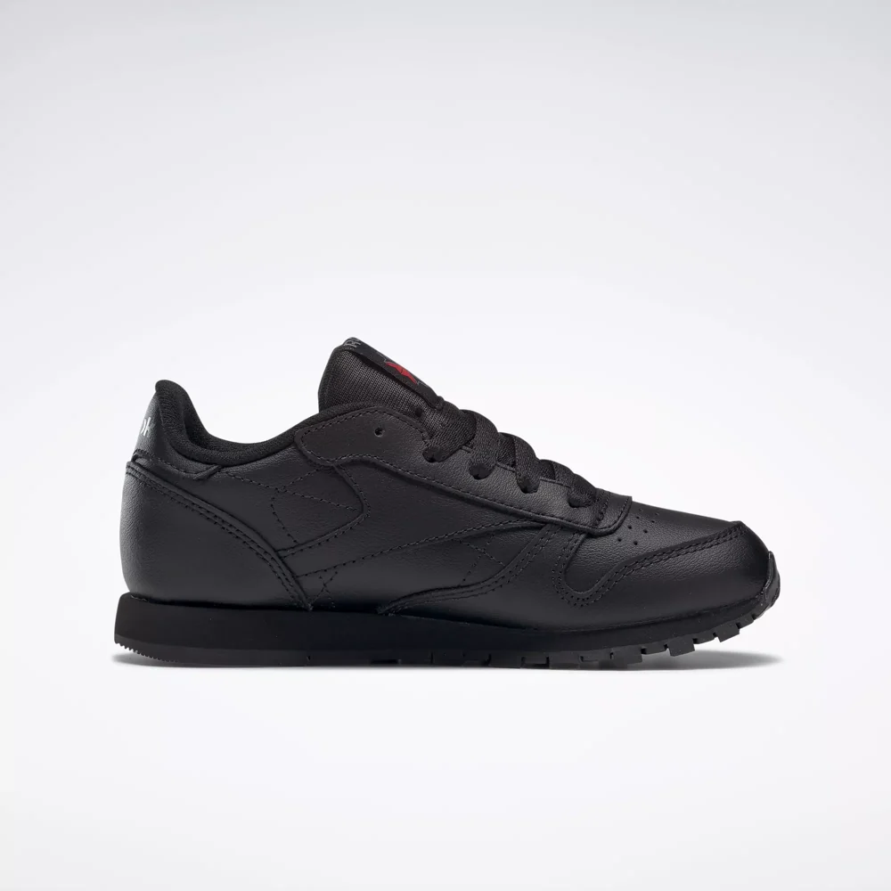 NMReebok Kid's Classic Leather PS Shoes - All Black