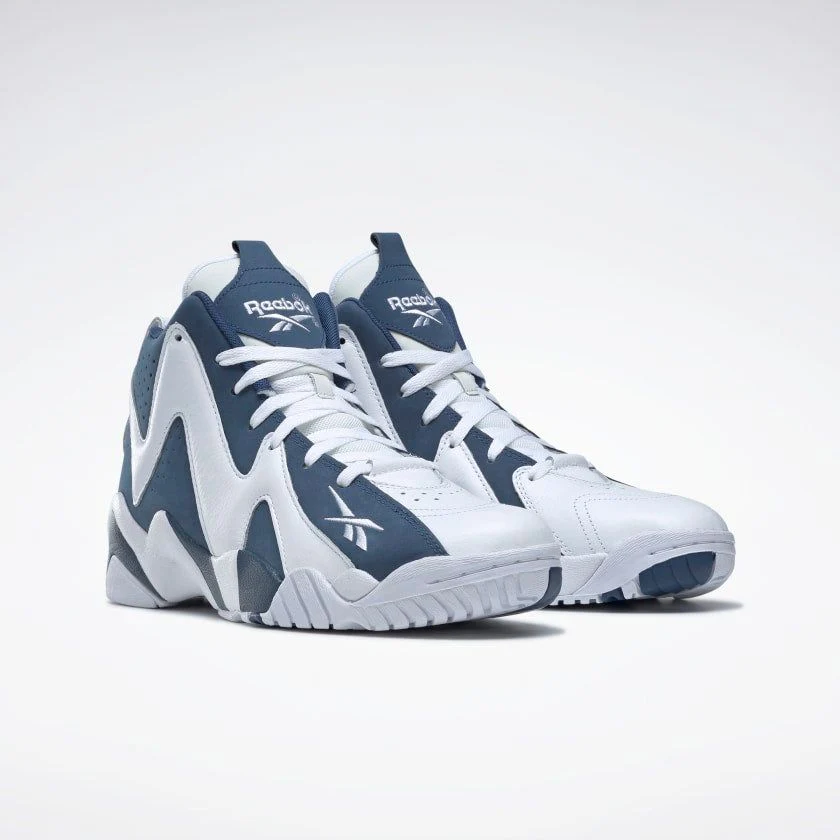 NMReebok Men's Kamikaze II Basketball Shoes - Ftwr White / Batik Blue