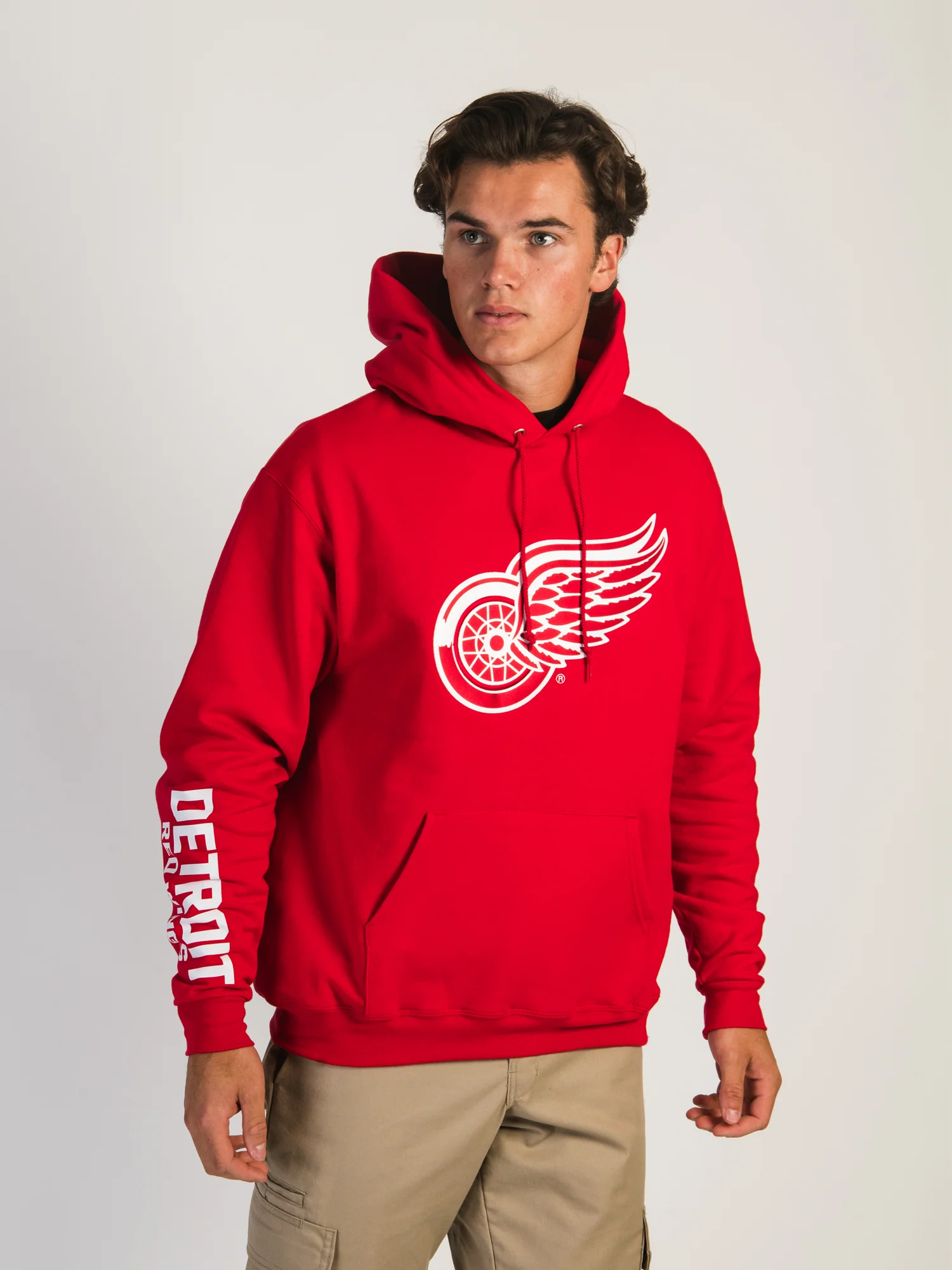 NMCHAMPION NHL DETROIT RED WINGS CENTER ICE PULL OVER HOODIE
