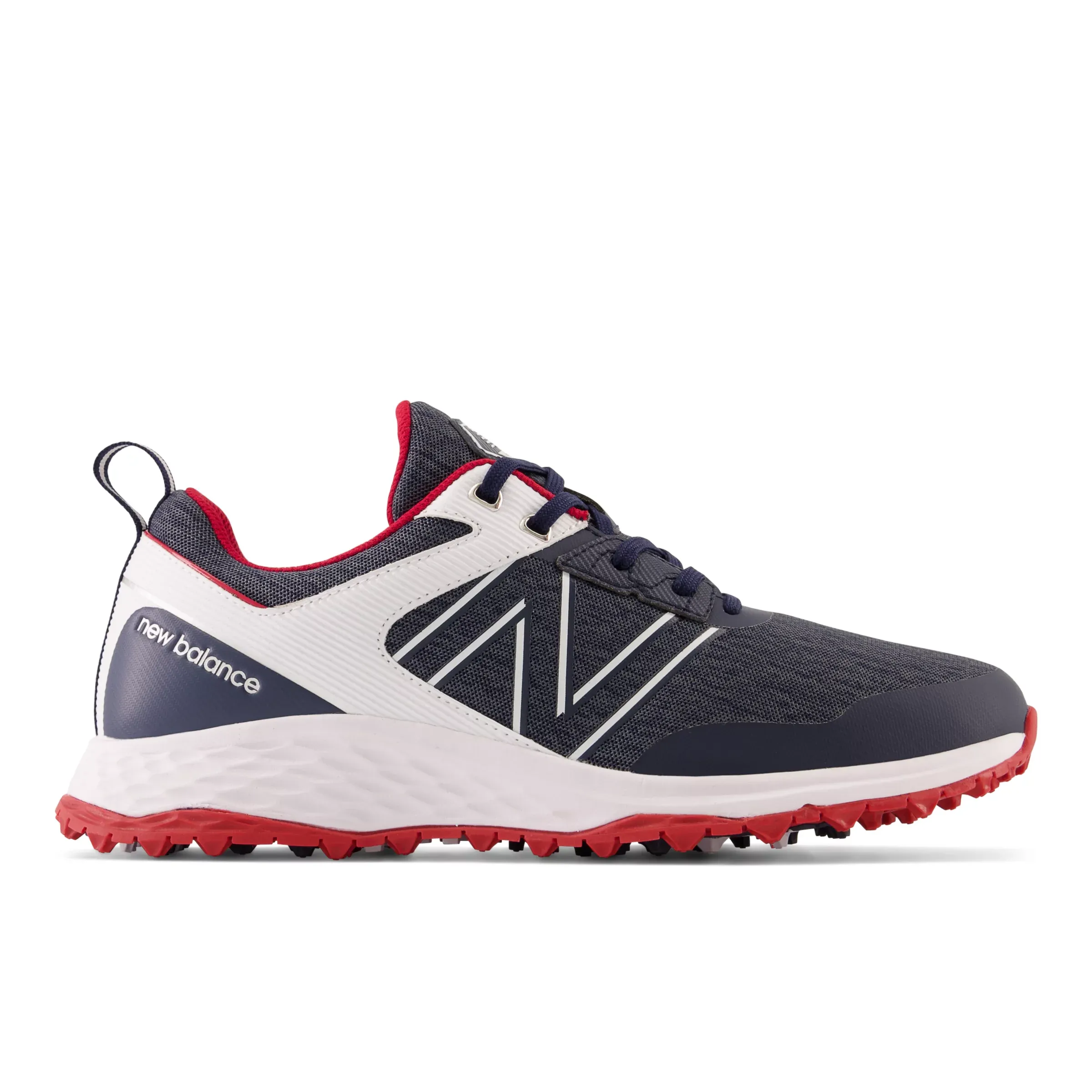 NMFresh Foam Contend Golf Shoes - Navy with Red