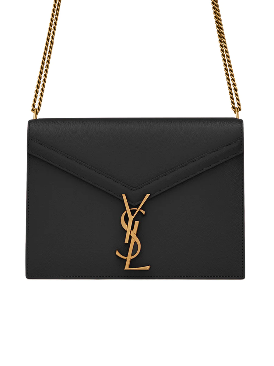 NMCassandra Medium Chain Bag in Grain de Poudre Embossed Leather