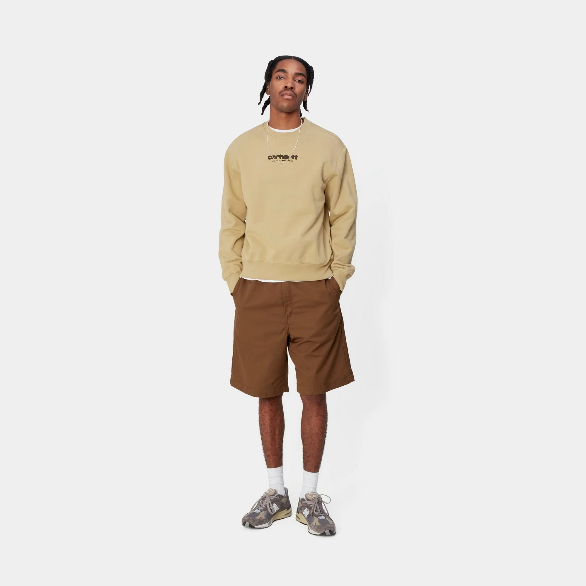 NMInk Bleed Sweatshirt | Sable / Tobacco (stone washed)