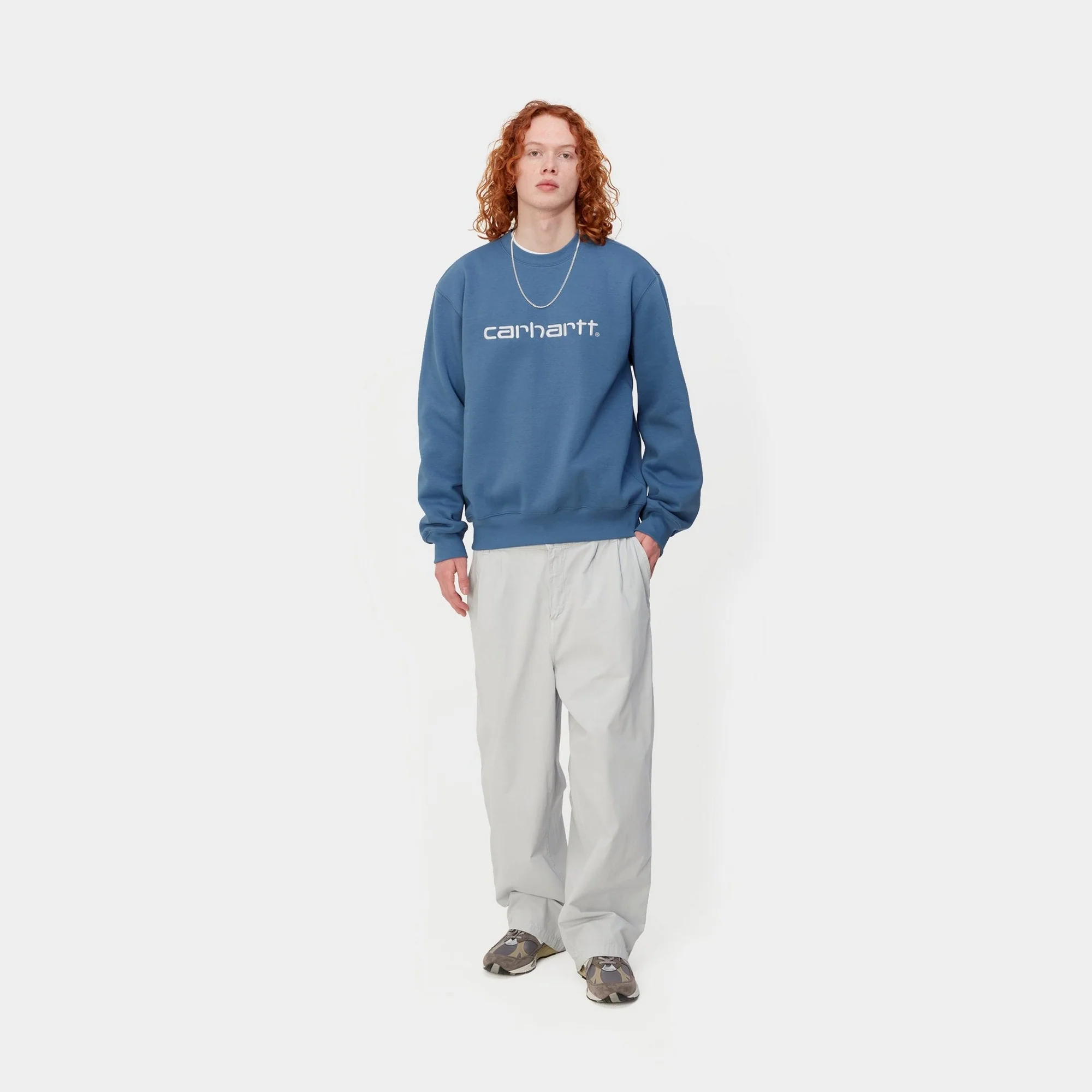 NMCarhartt Sweatshirt | Sorrent / White