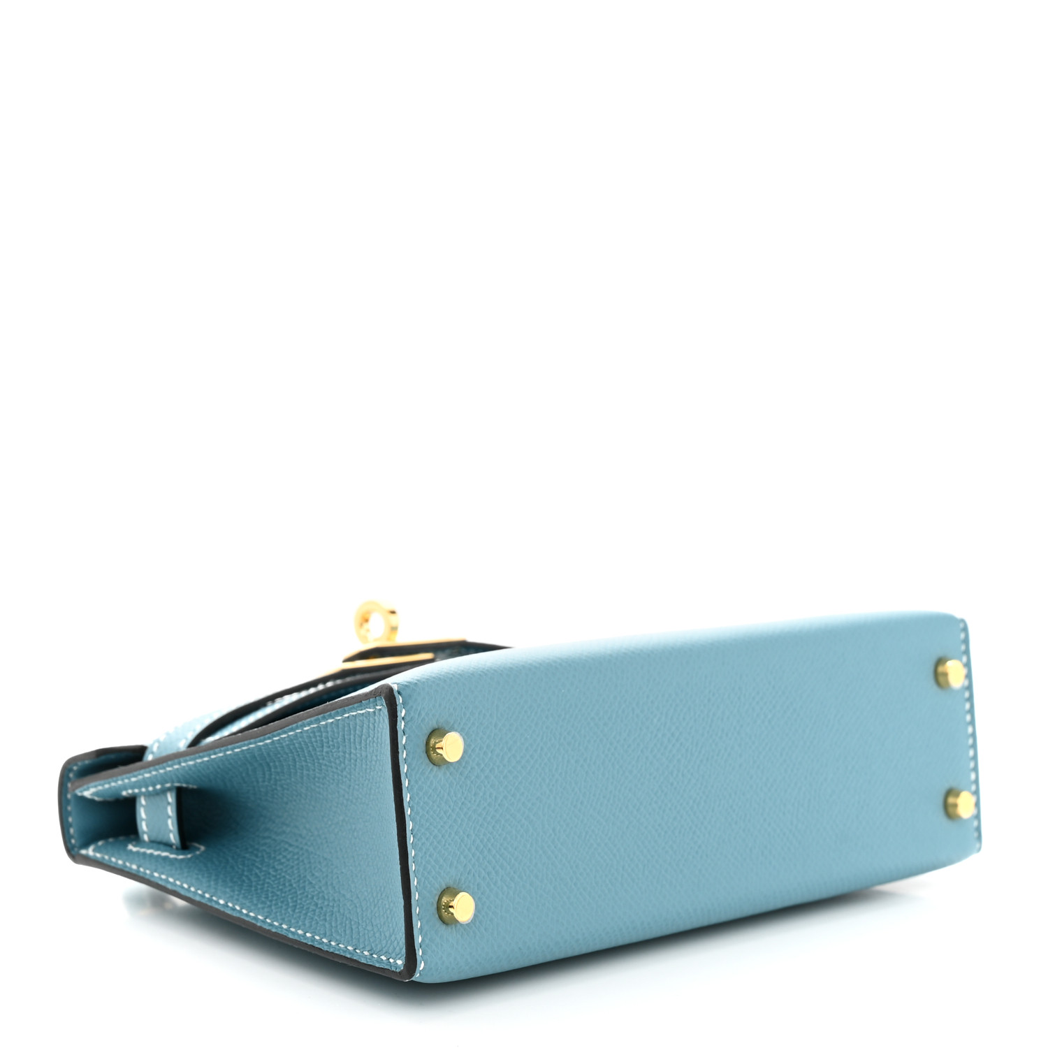 NMEpsom Mini Kelly Sellier 20 New Blue Jean