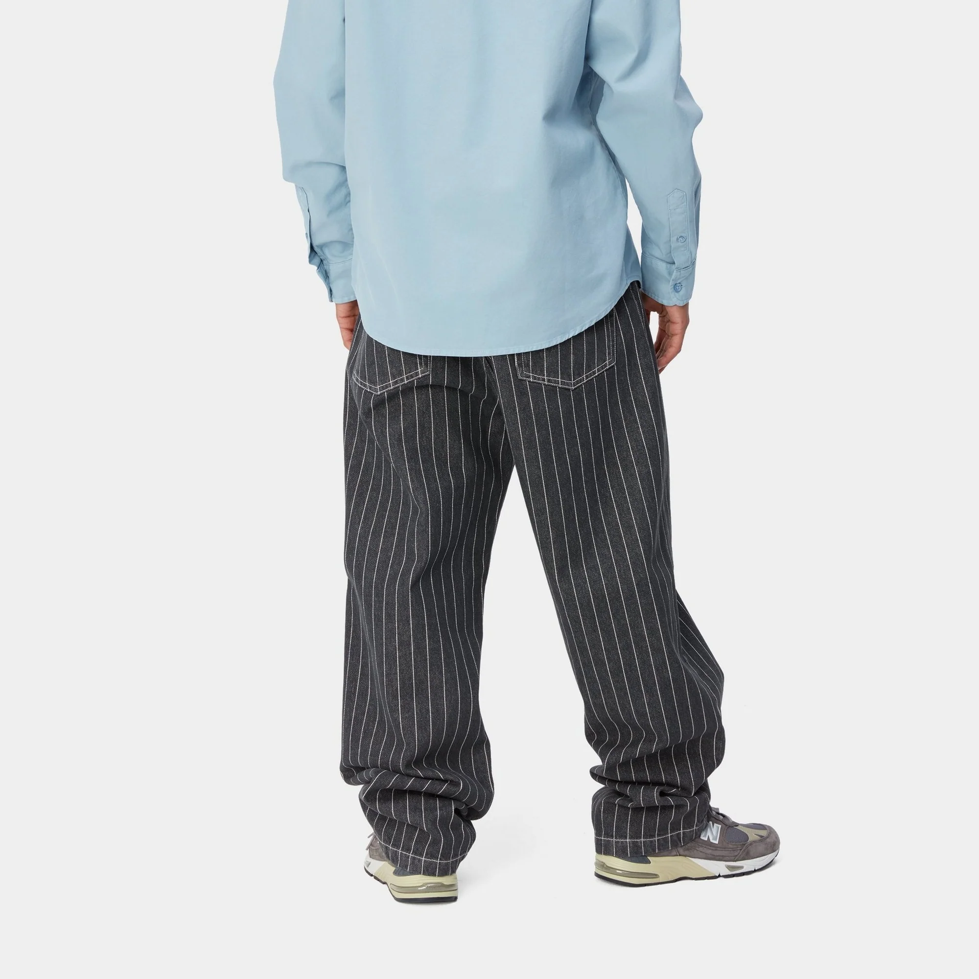 NMOrlean Stripe Pant | Black / White (stone washed)