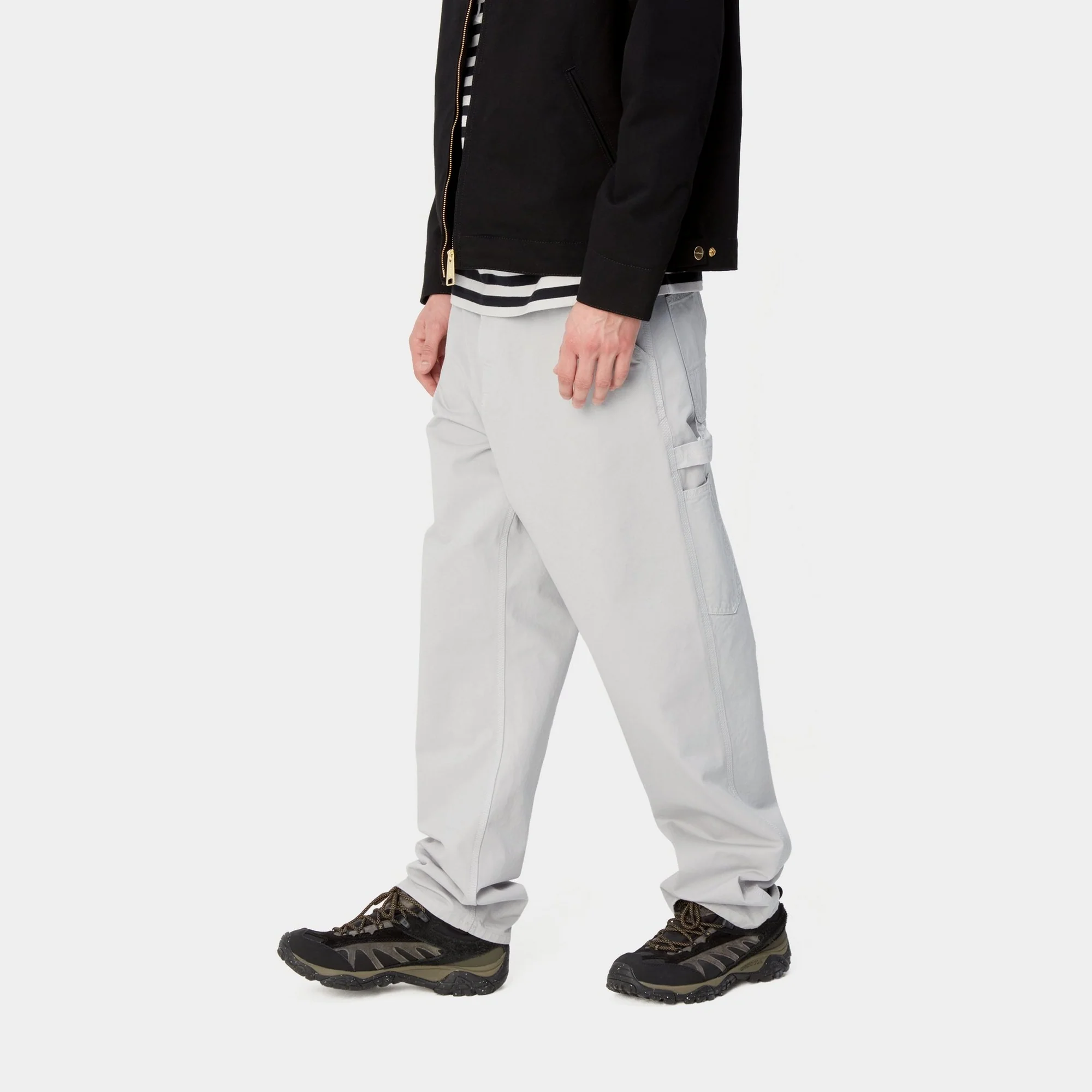 NMSingle Knee Pant - Drill | Sonic Silver (garment dyed)