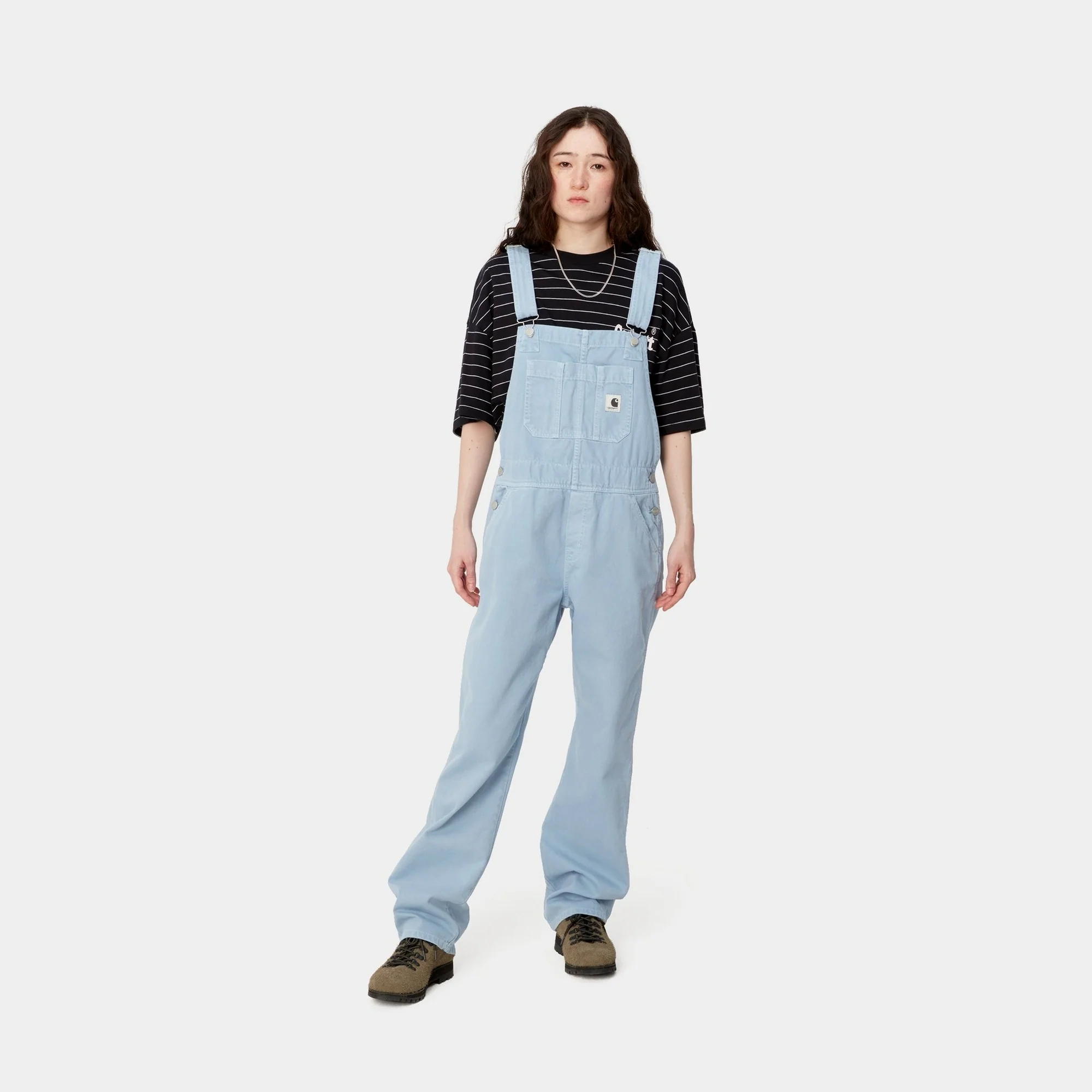 NMWomen’s Garrison Bib Overall | Frosted Blue (stone dyed)