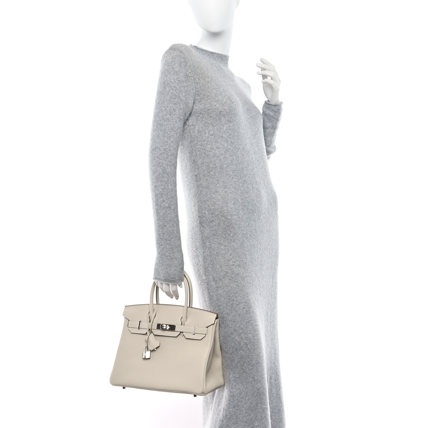 NMTogo Birkin 30 Craie（Silver Lock）
