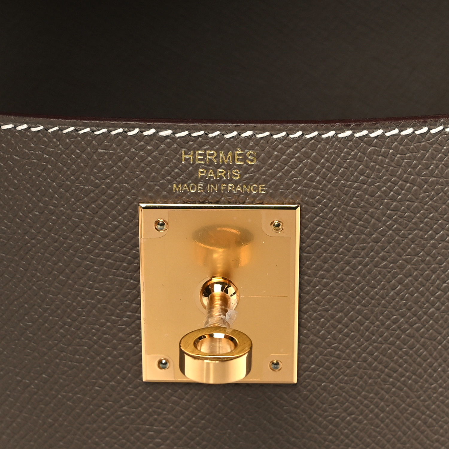 NMEpsom Kelly Sellier 28 Etoupe (Golden Lock)