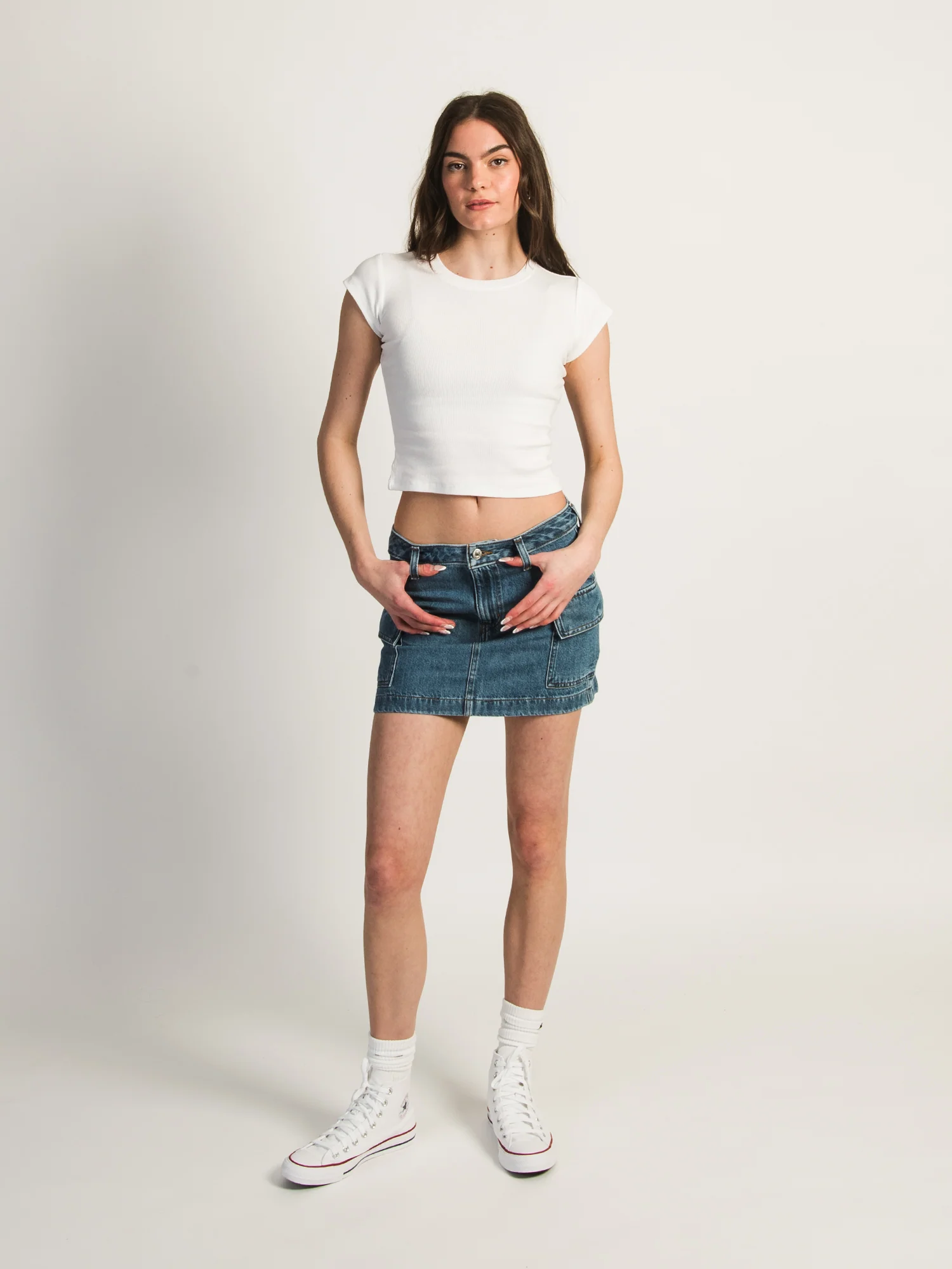 NMLEVIS MINI CARGO SKIRT - NO REGRETS