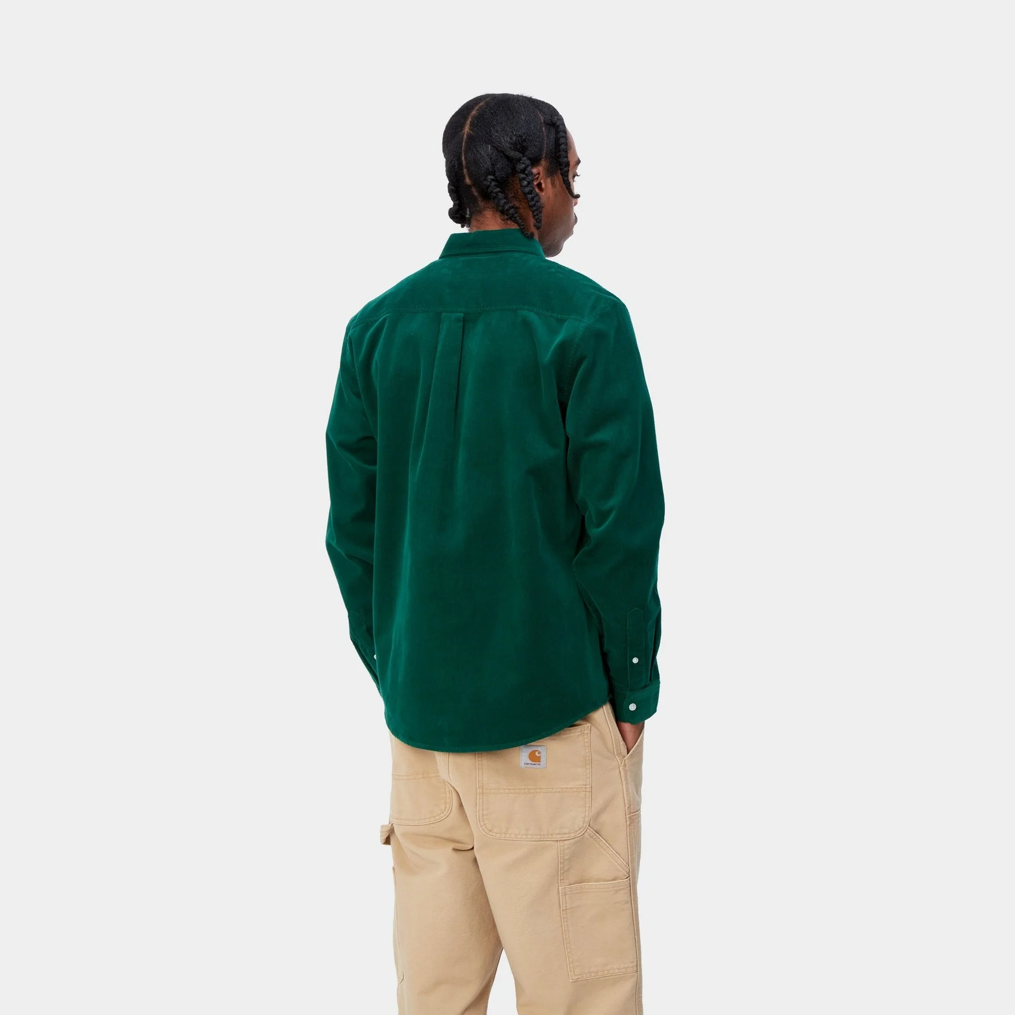 NMMadison Fine Cord Shirt | Chervil / Black