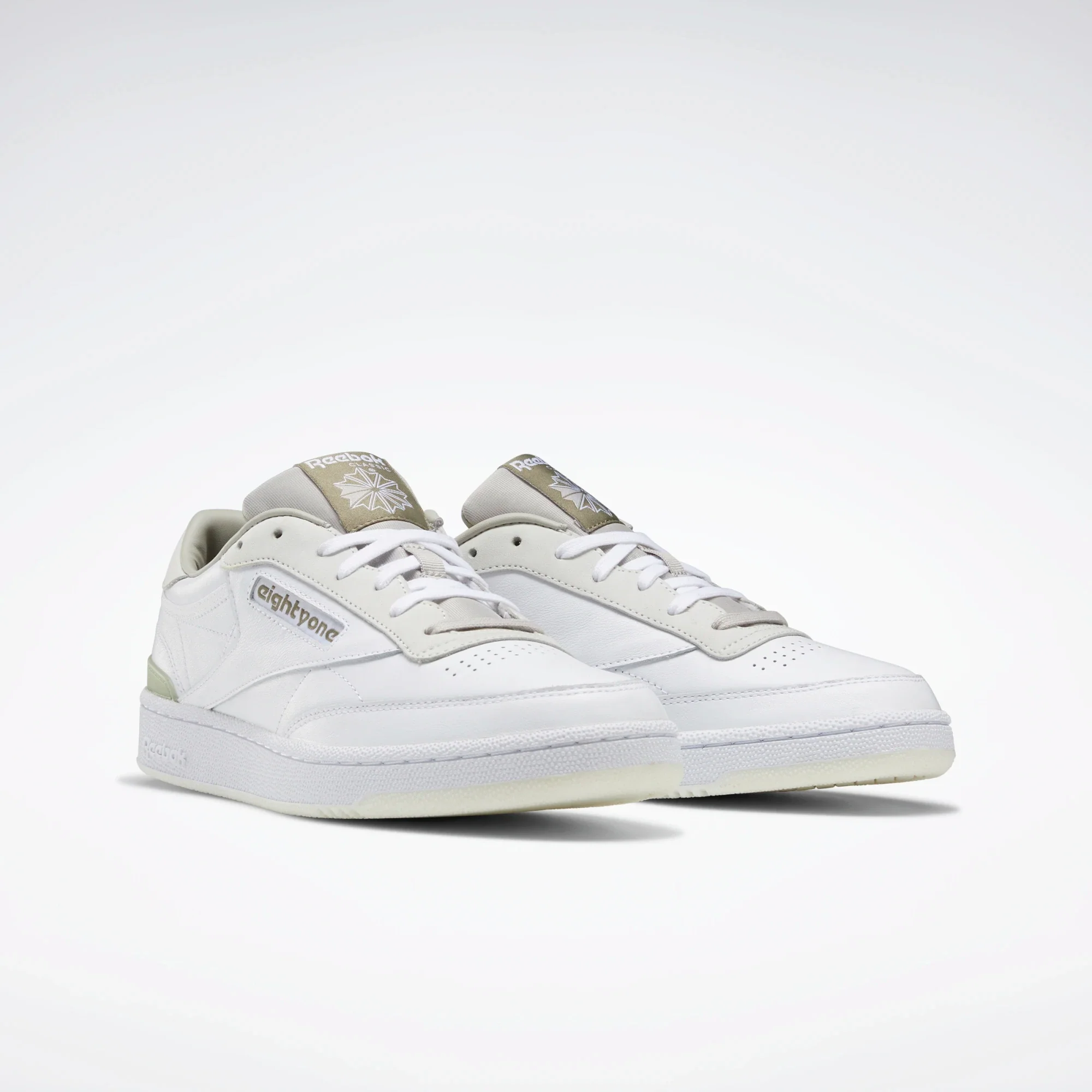 NMReebok Men's Club C 85 Shoes - White / Sand Stone / Khaki