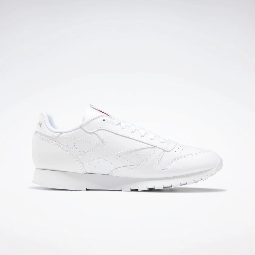 NMReebok Men's Classic Leather Shoes - White / Grey