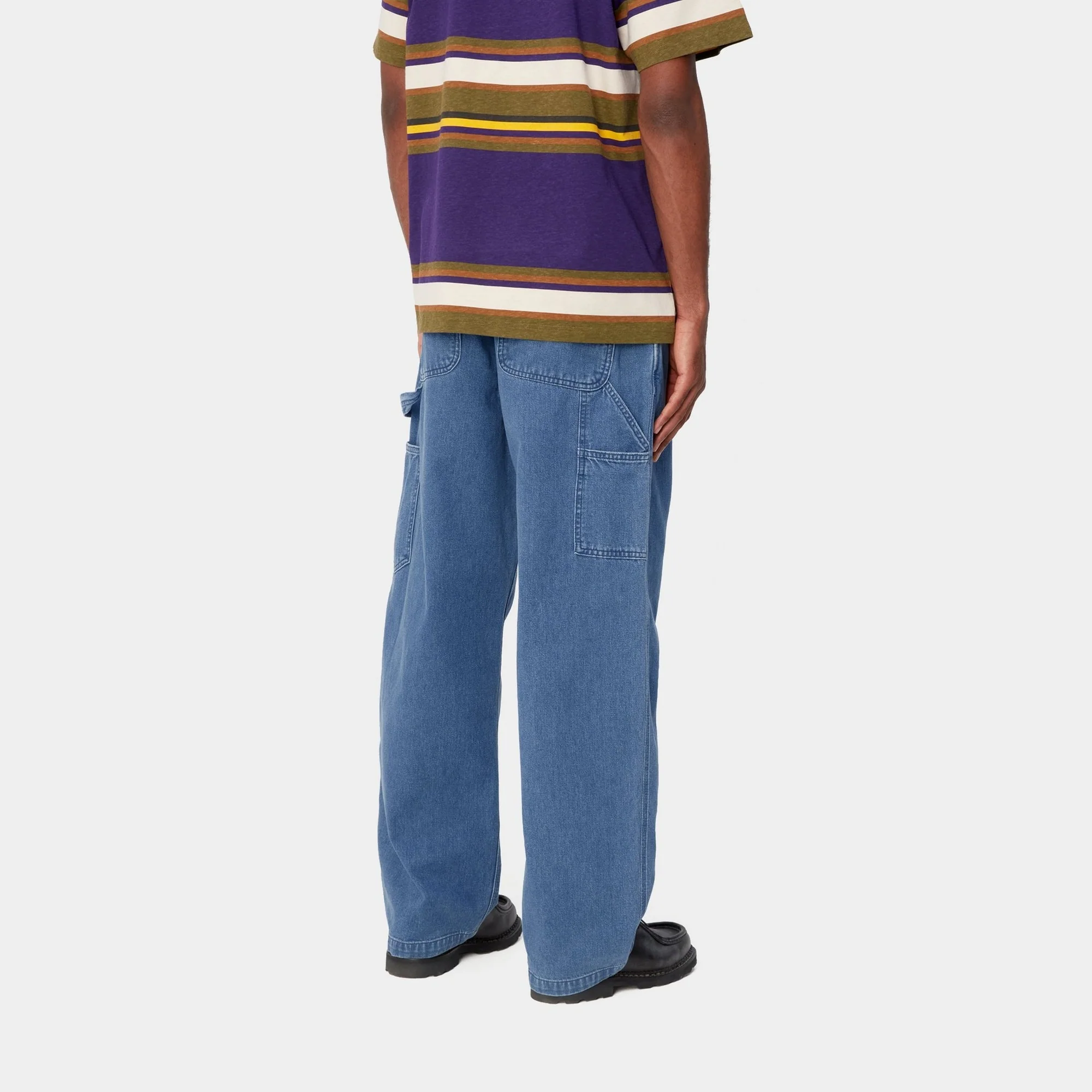 NMOG Loose Fit Single Knee Pant | Blue (heavy stone wash)