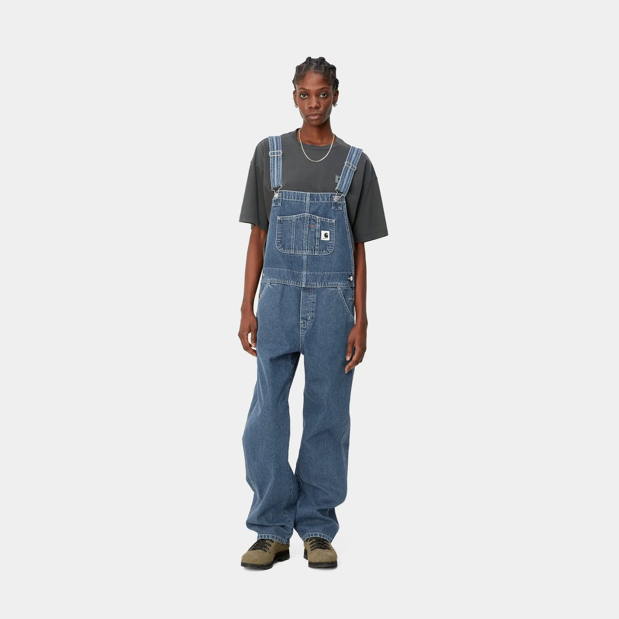NMWomen's Bib Overall Straight - Norco Denim | Blue (stone washed)