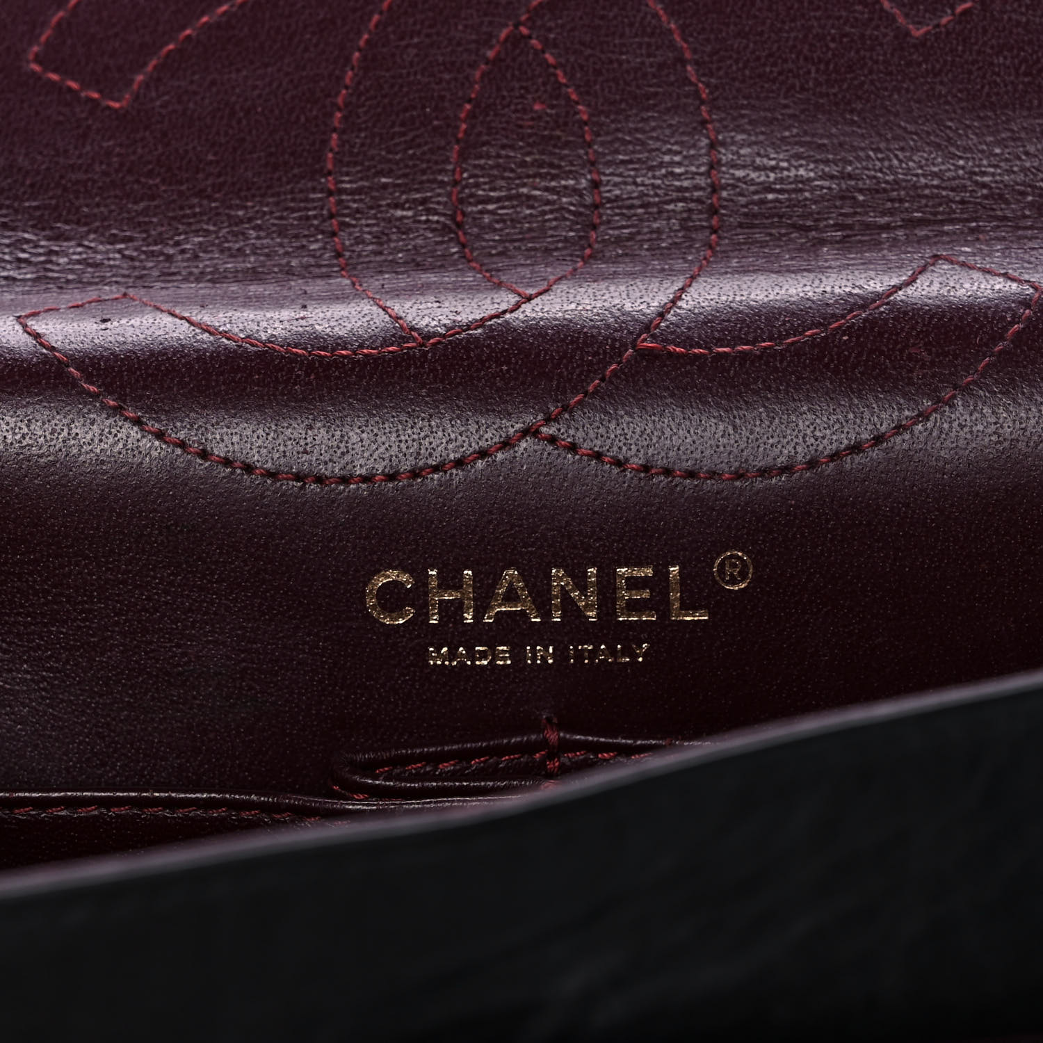 NMAged Calfskin Quilted 2.55 Reissue 226 Flap Black